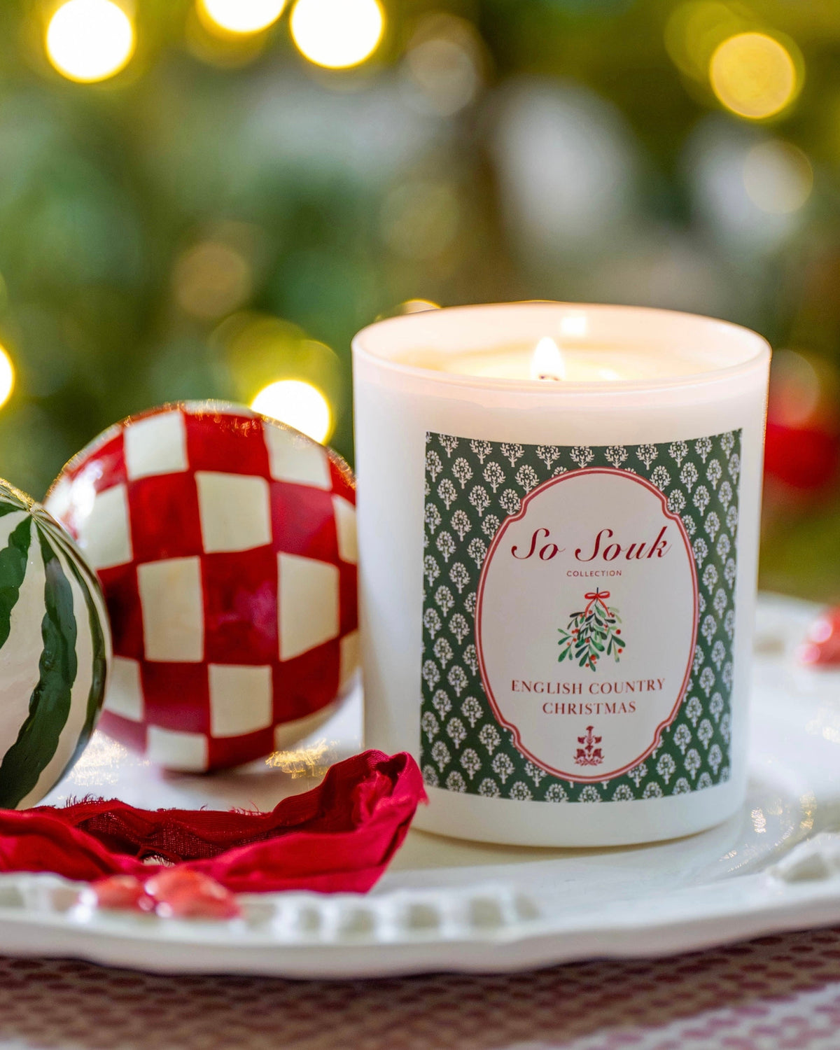 English Country Christmas Luxury Candle