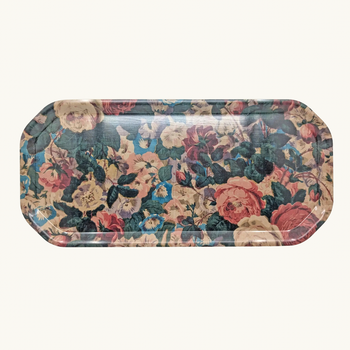 Chintz Birch Wood Tray (Large Octagonal)