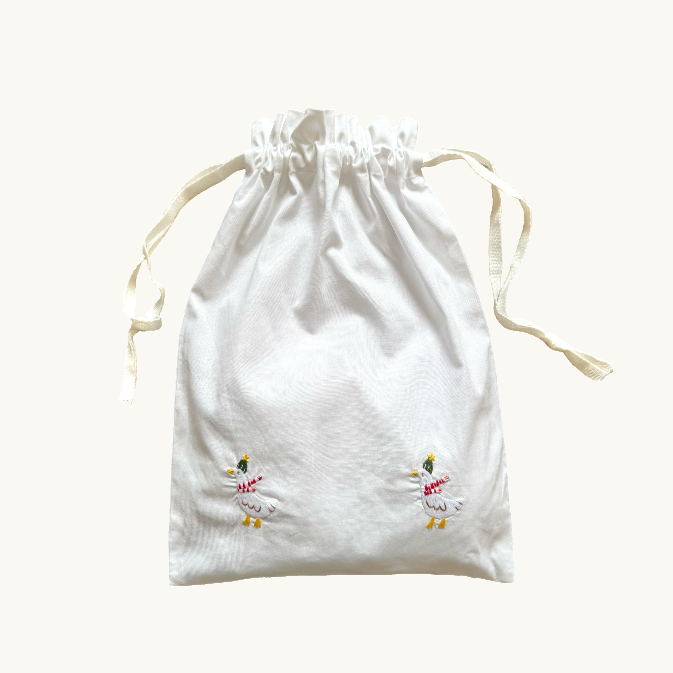 Christmas Goose Cotton Bag