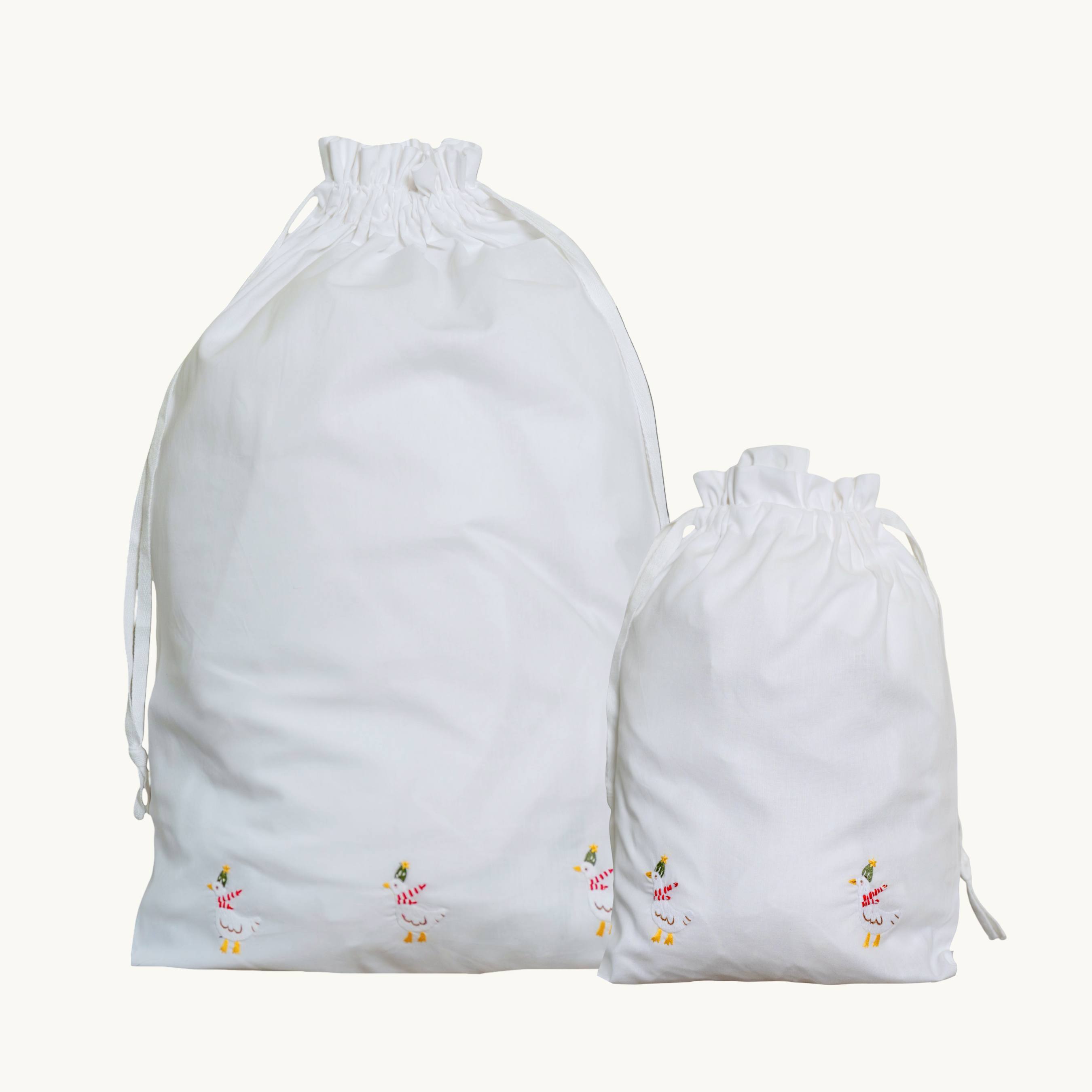 Christmas Goose Cotton Bag