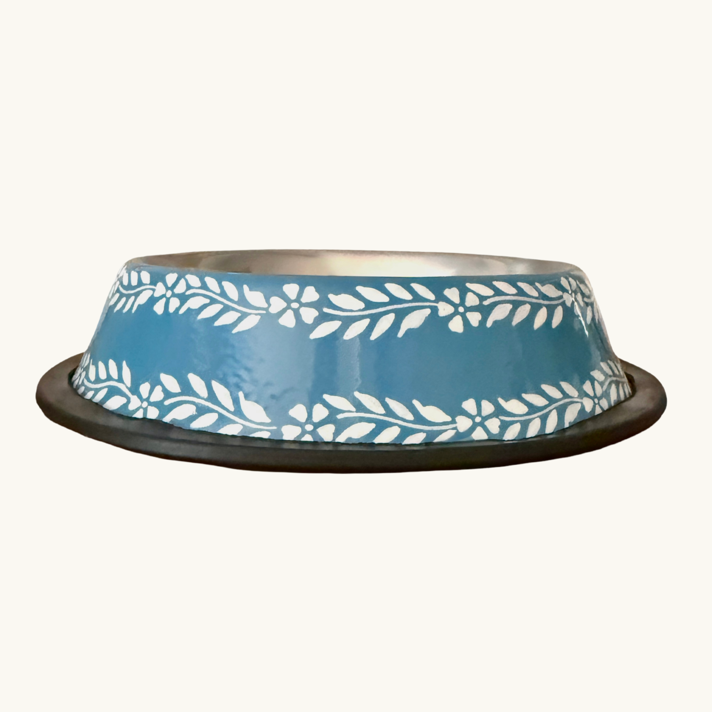 Cornflower Blue Enamel Dog Bowl