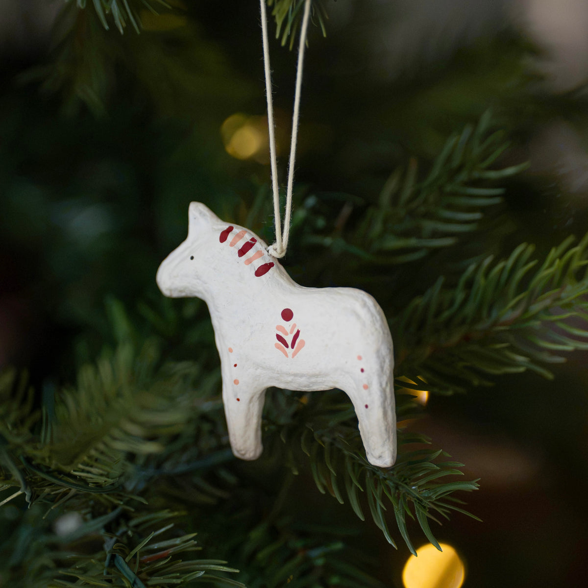 Cotton Spun Horse Hanging Decoration