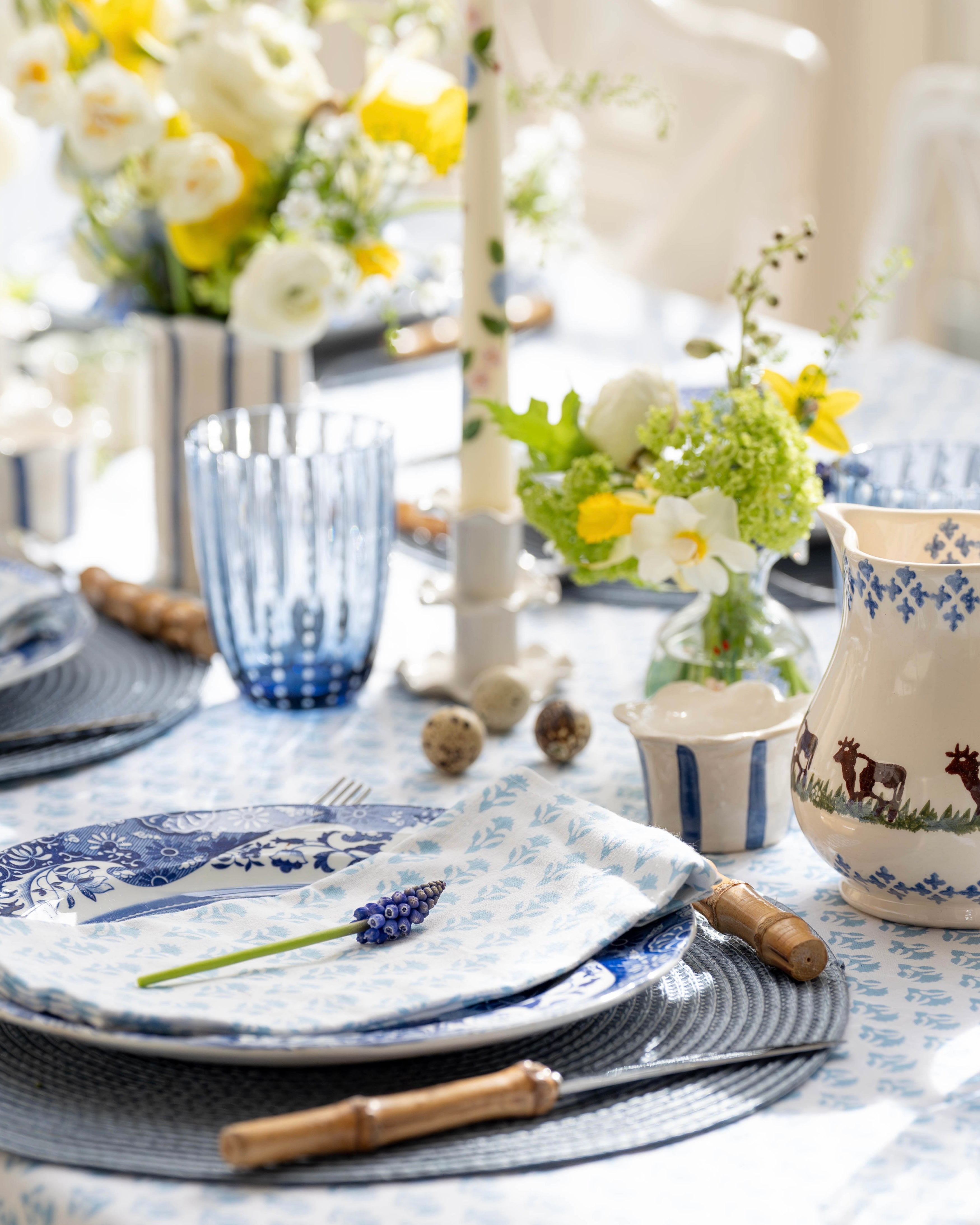 Cornflower Blue Carnation Napkins