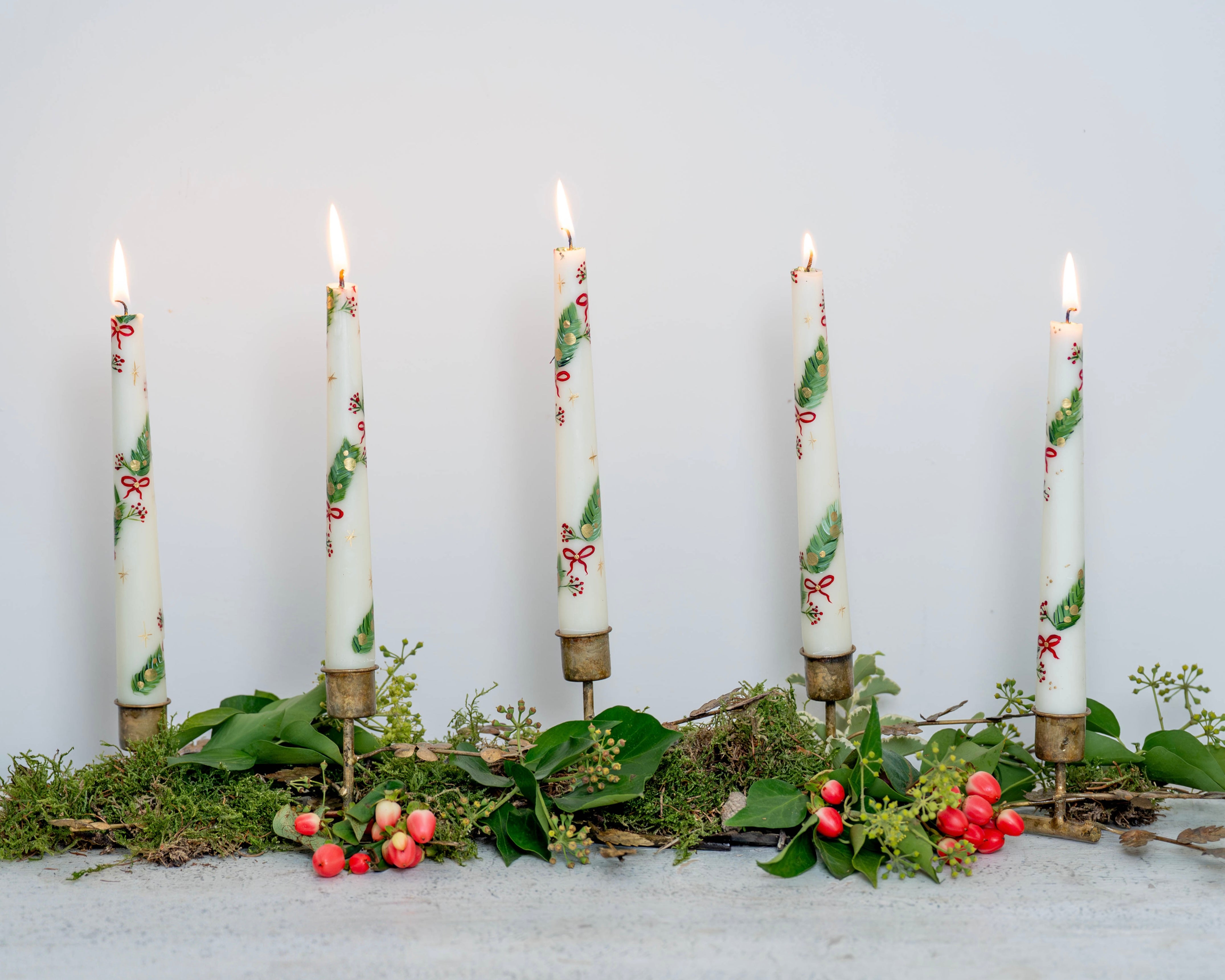 Antique Gold Branch Candle Holder