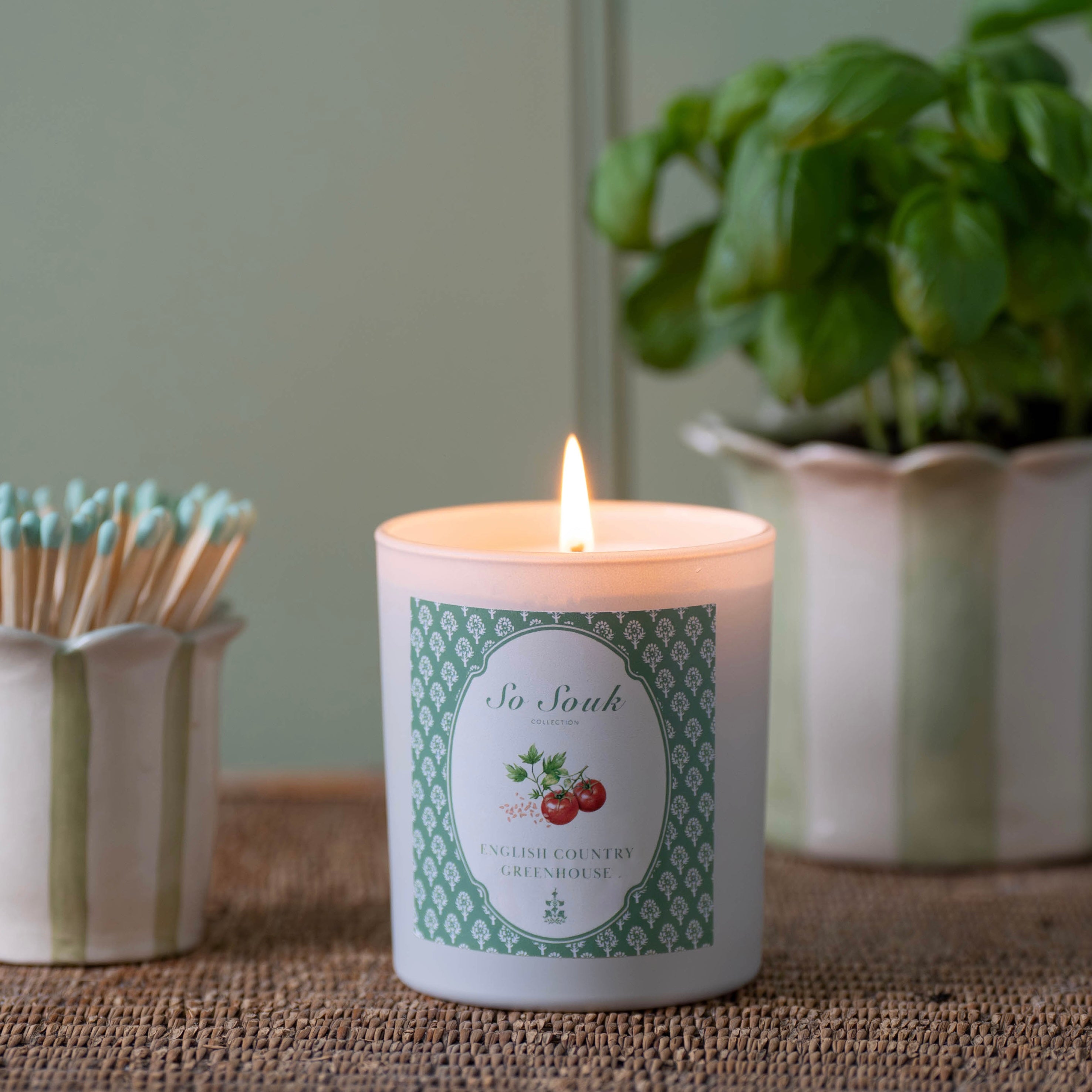 English Country Greenhouse Luxury Candle