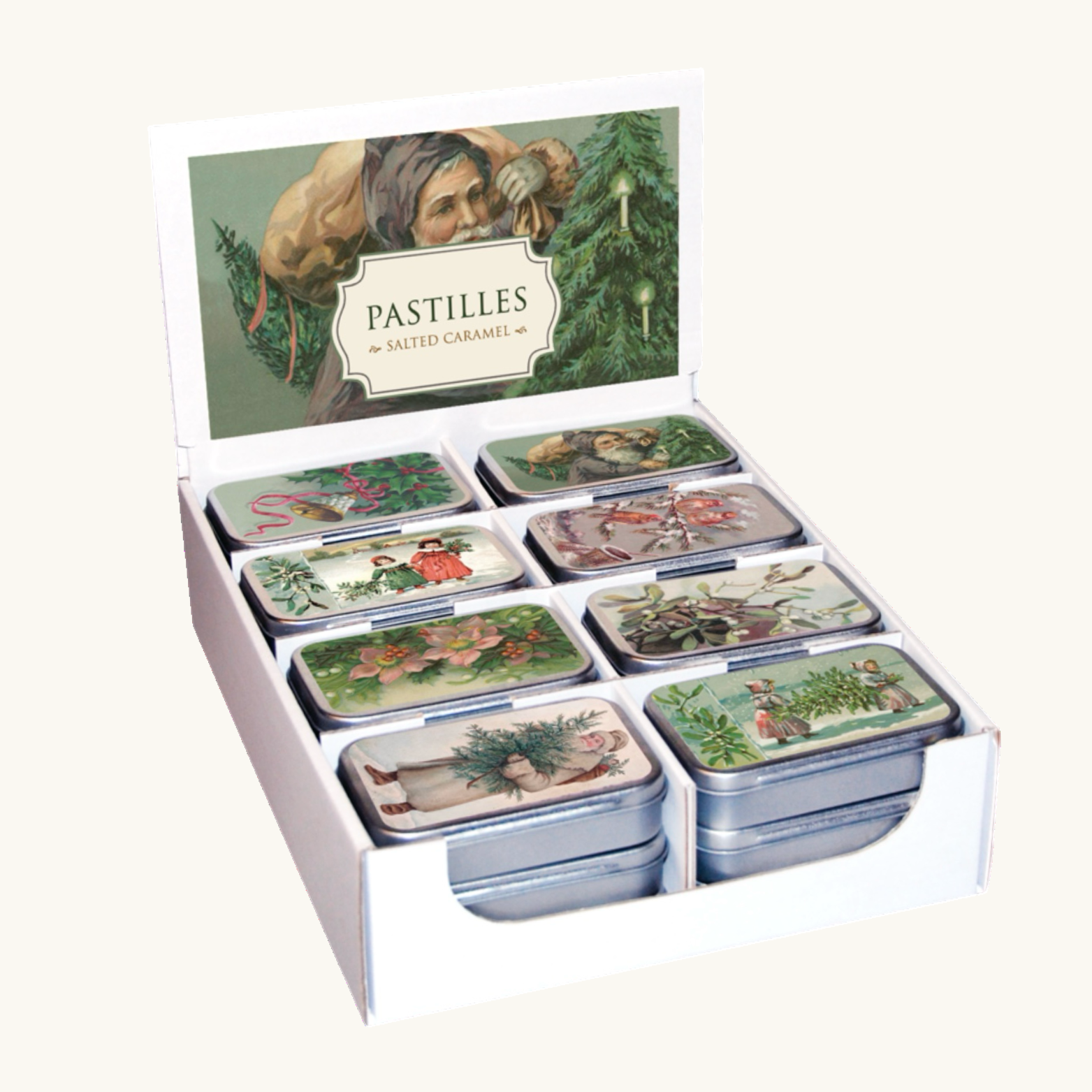 Vintage Festive Pastille Tins