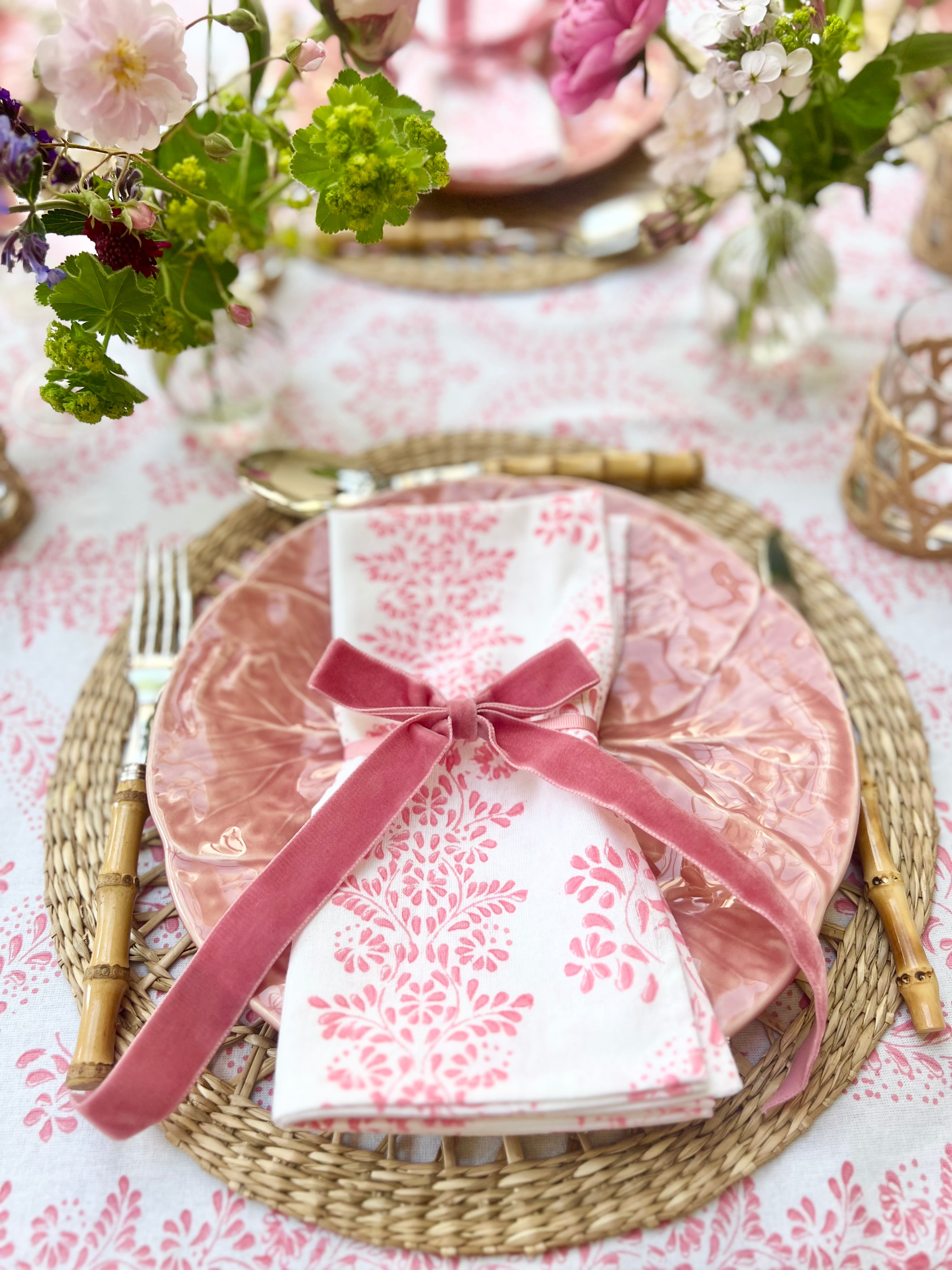 Pink Rosalie Napkins