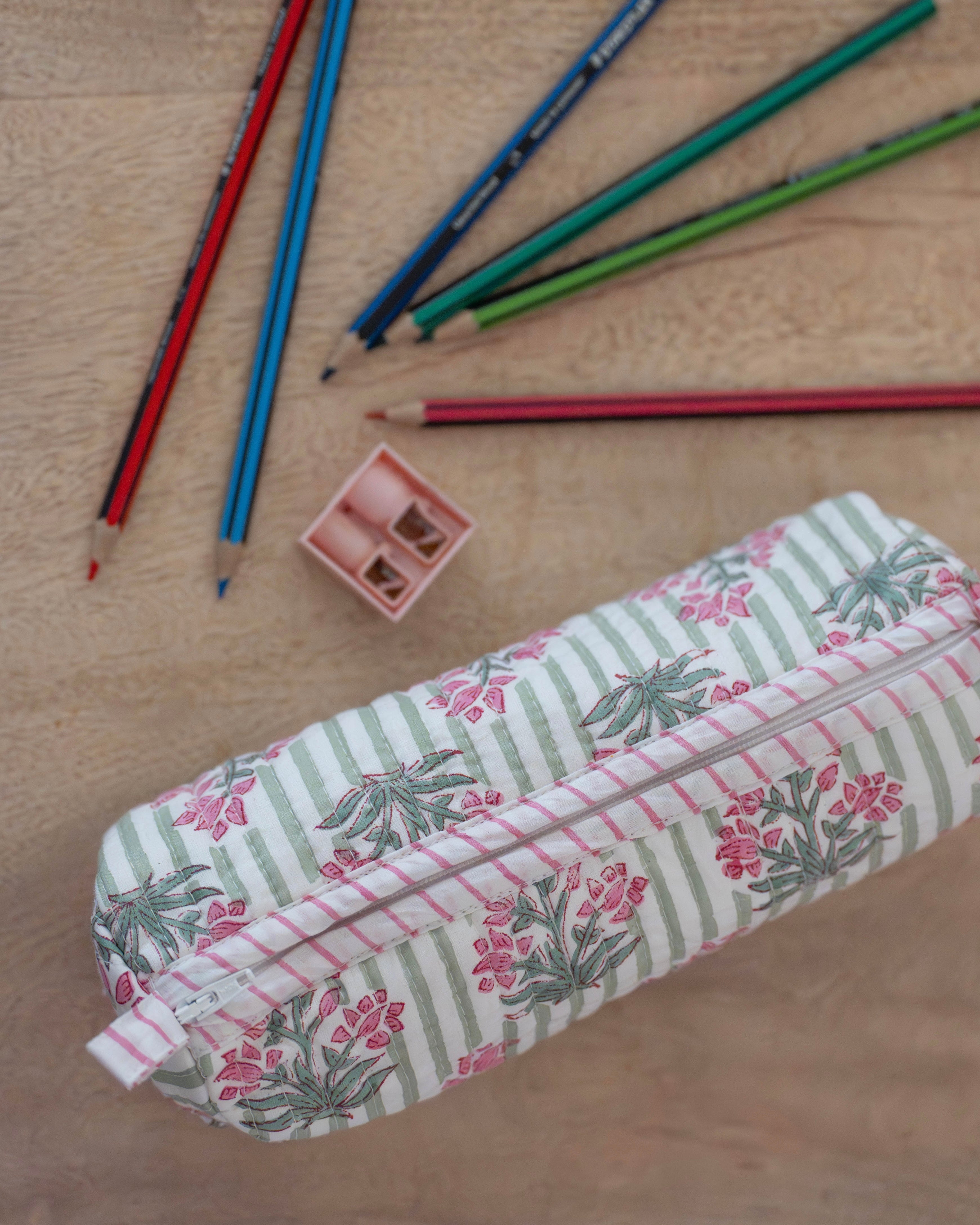 Green Johari Pencil Case