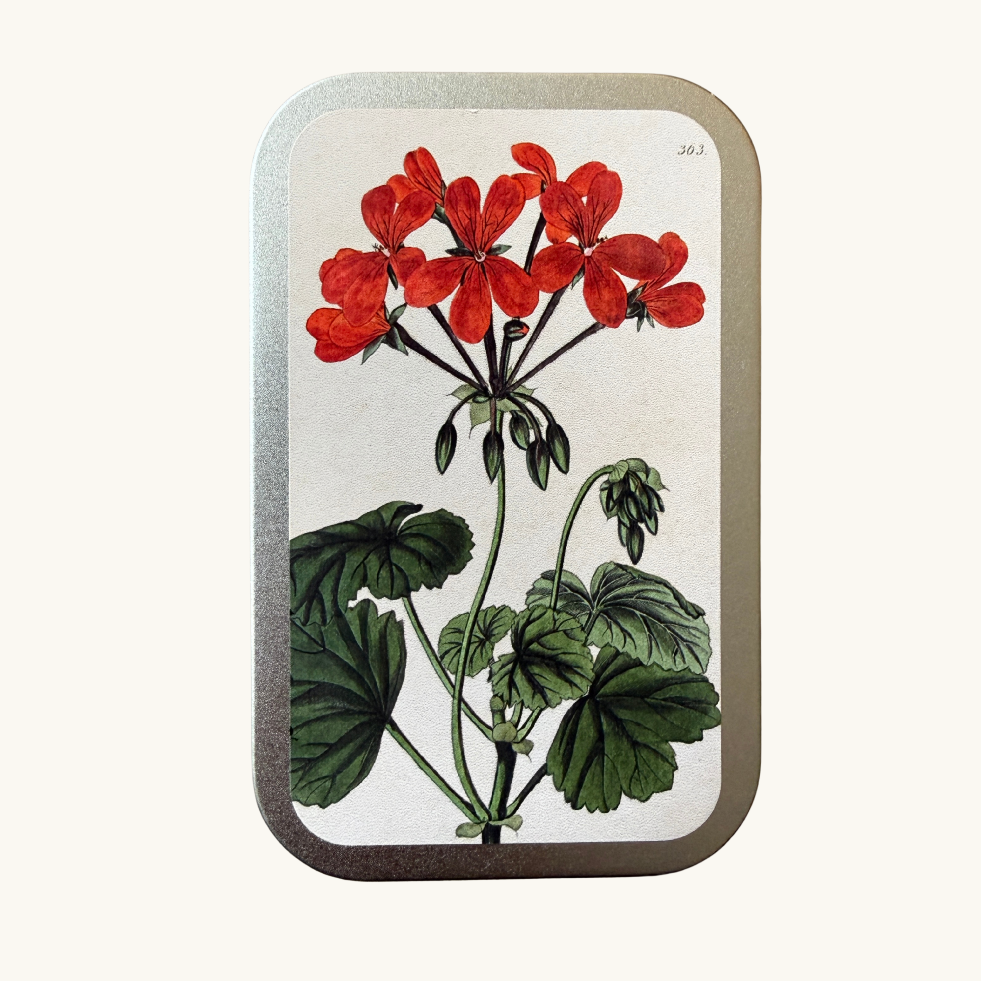 Vintage Geranium Pastille Tins
