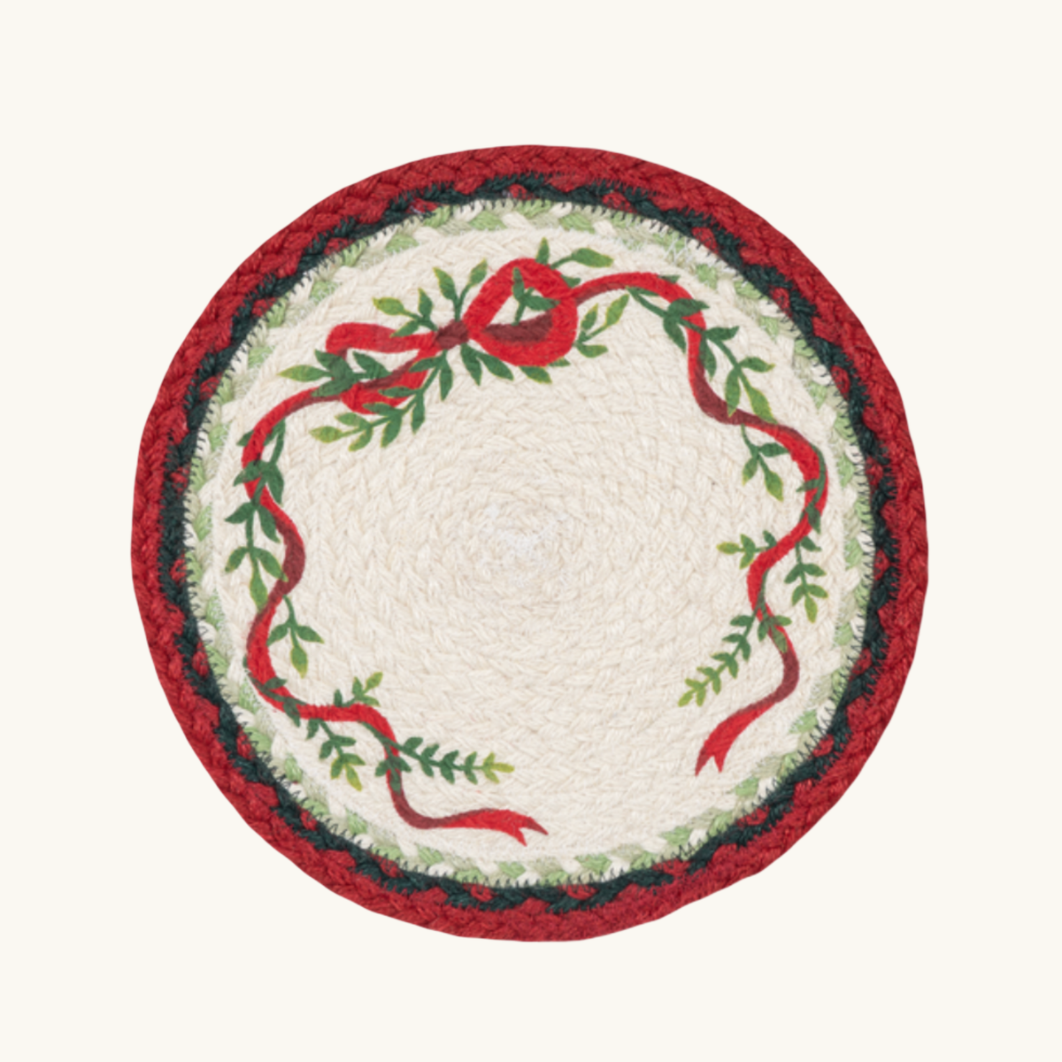 Festive Bow Jute Placemat