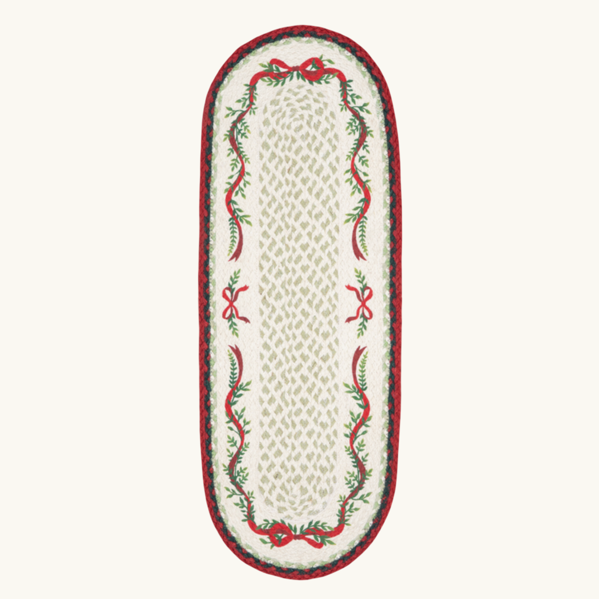 Festive Bow Jute Table Runner
