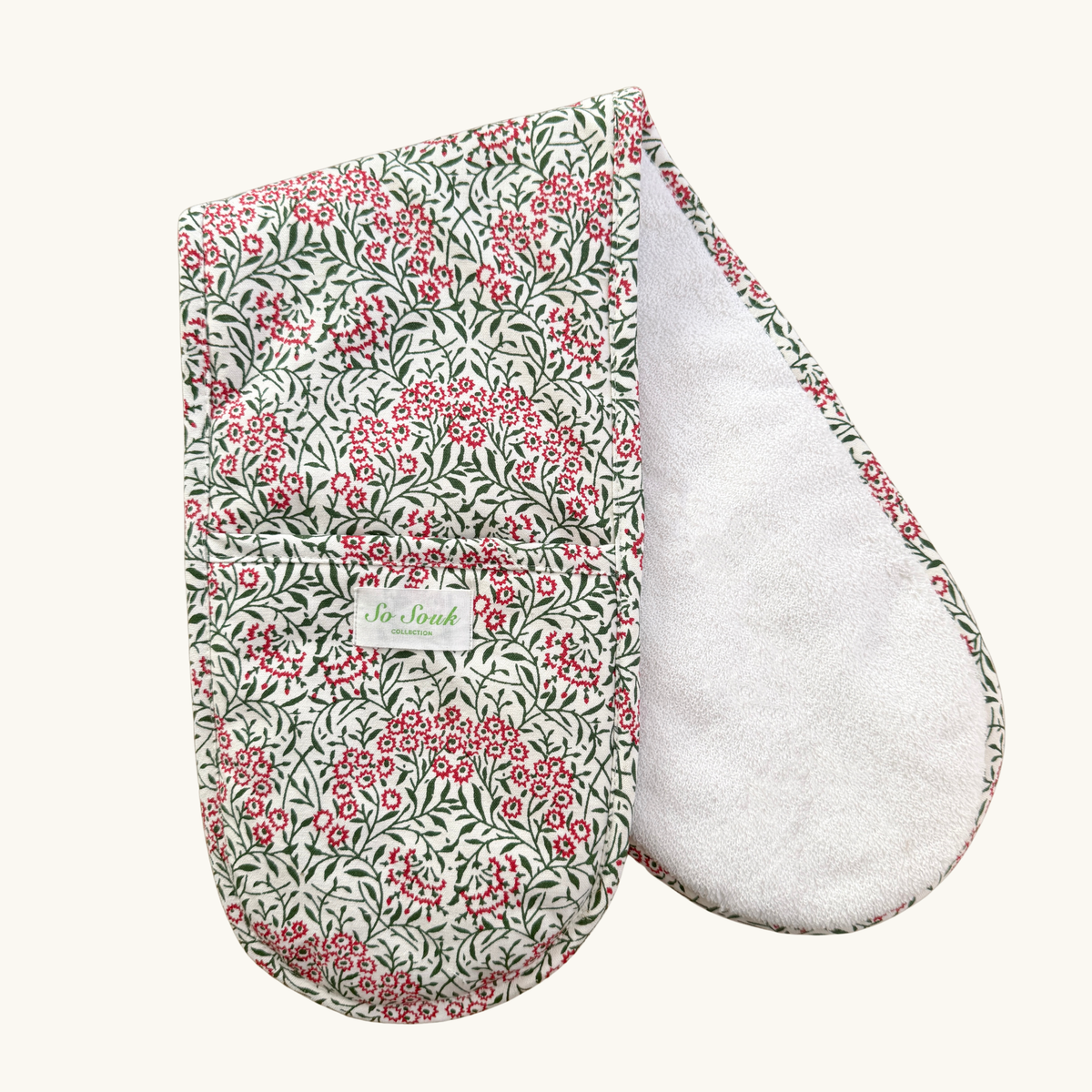 Festive Flowers Oven Gloves