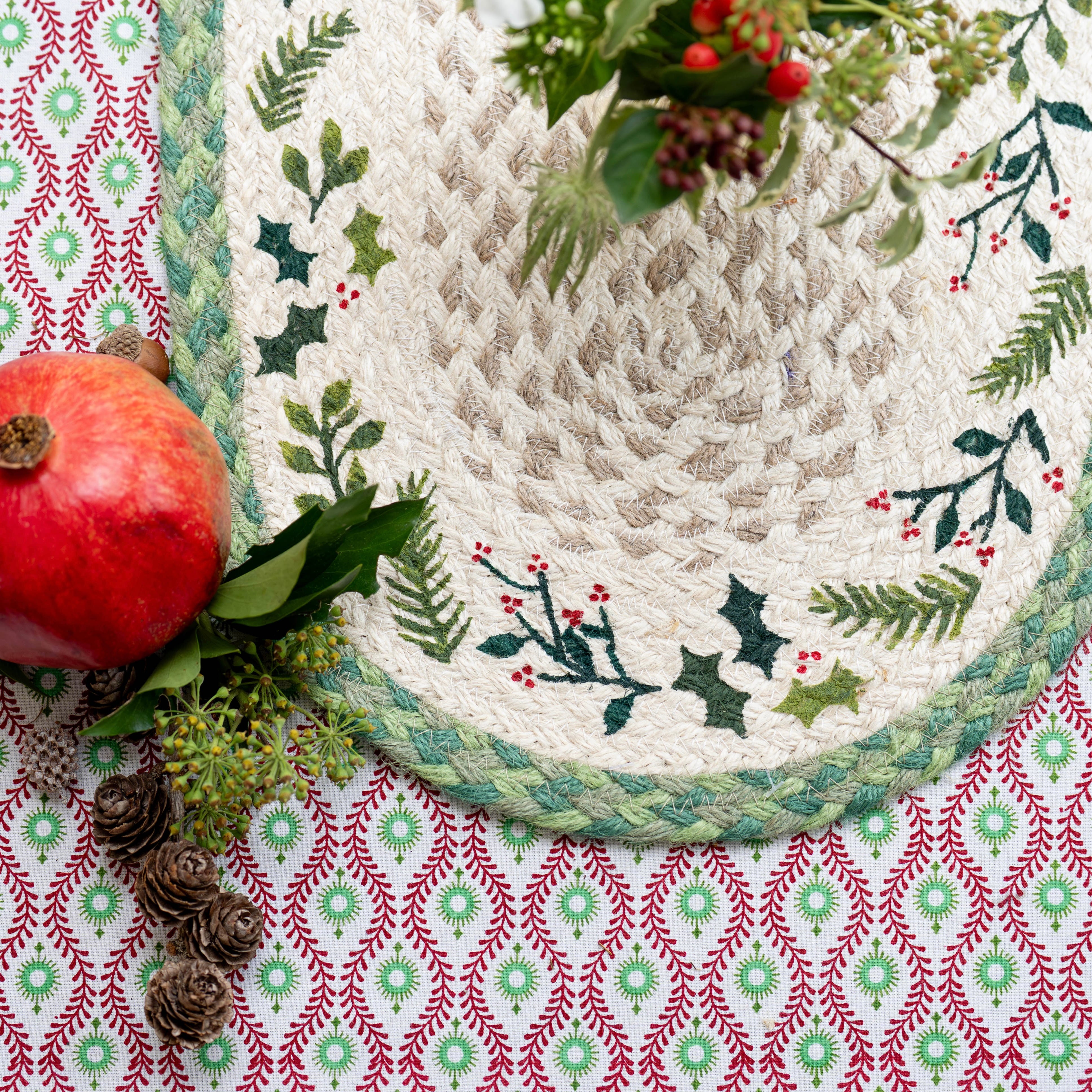 Festive Jute Table Runner