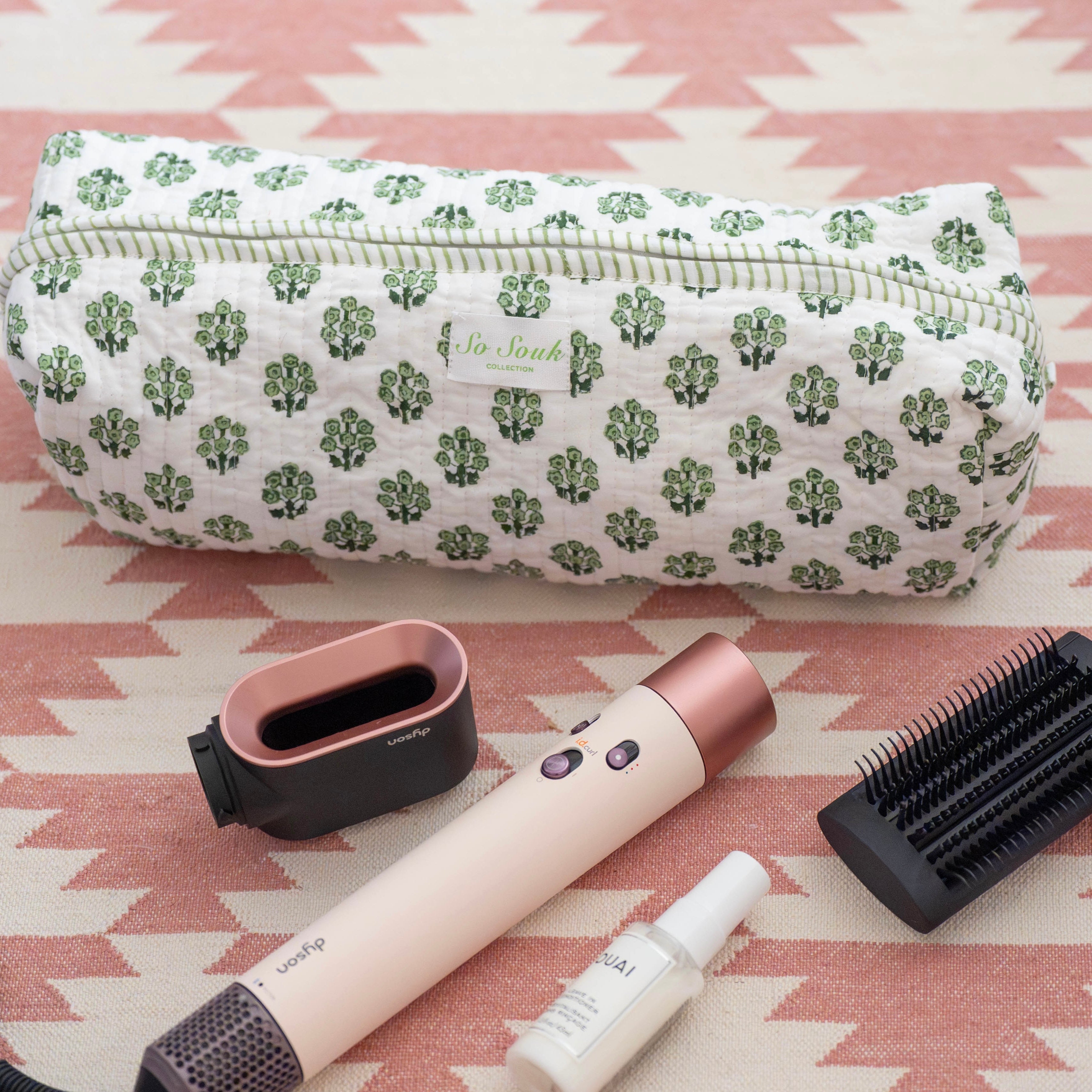 Green Daphne Hair Accessories Bag