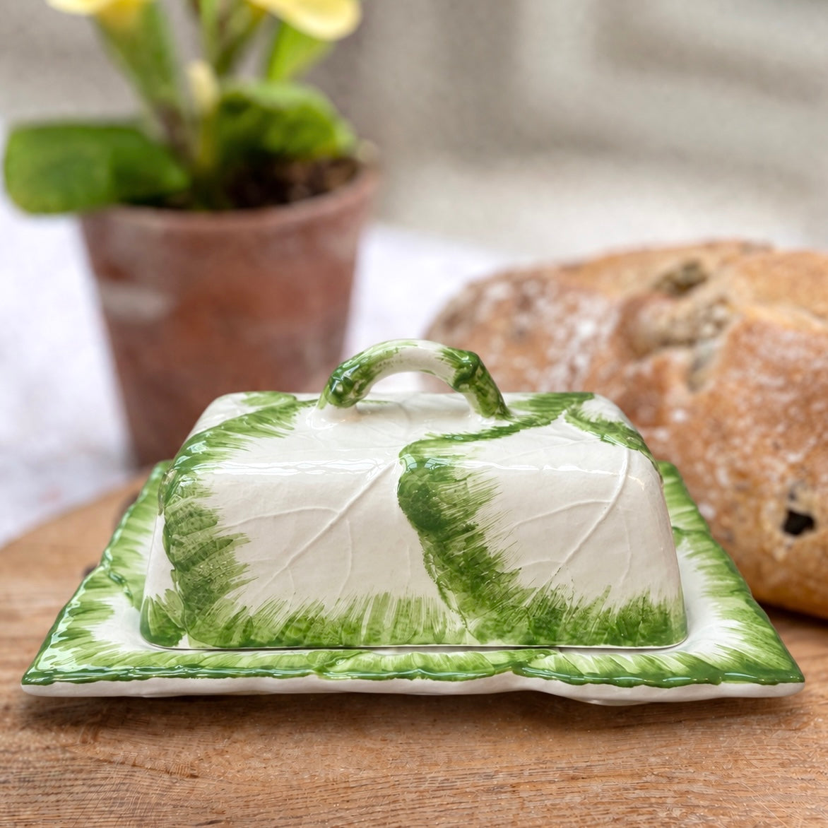 Green Raddichio Butter Dish