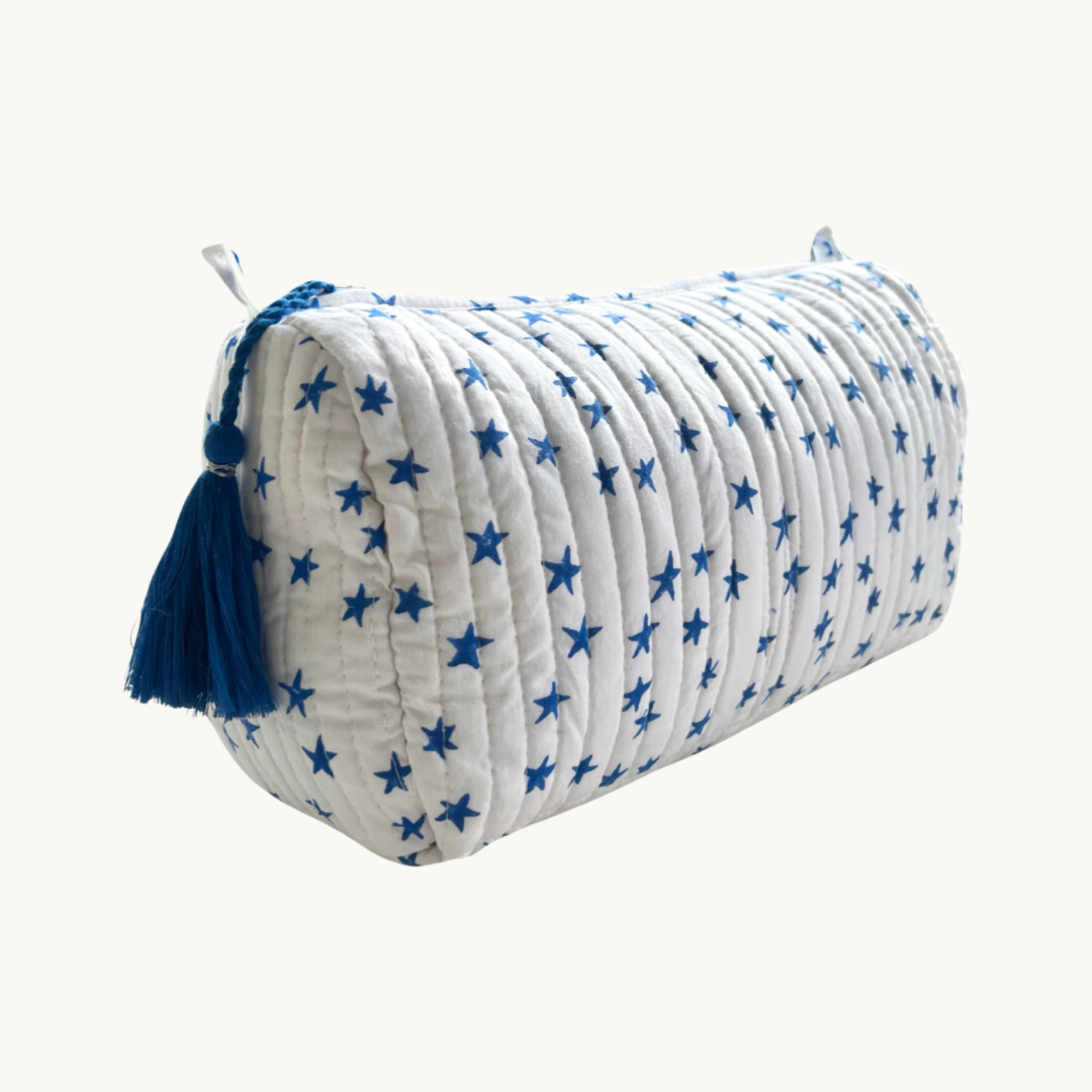 Blue Star Handblocked Wash Bag