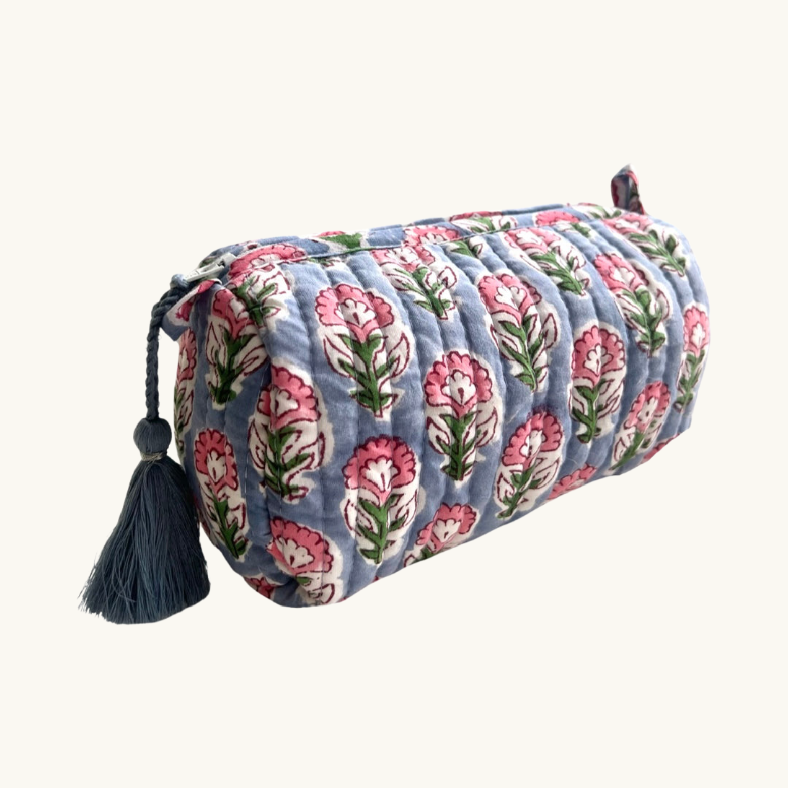 Blue Nila Handblocked Wash Bag