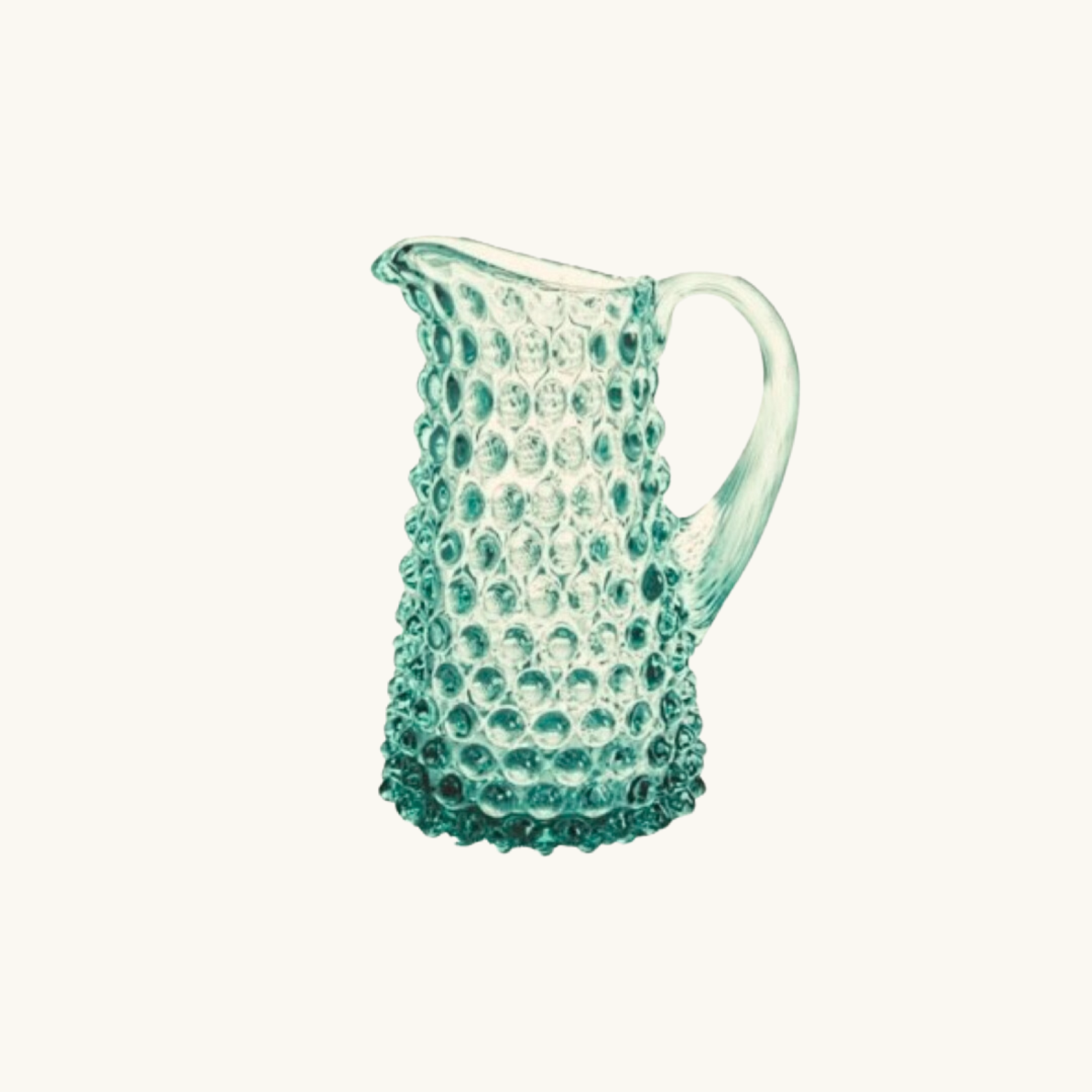 Hobnail Tall Jug Beryl (350ml)