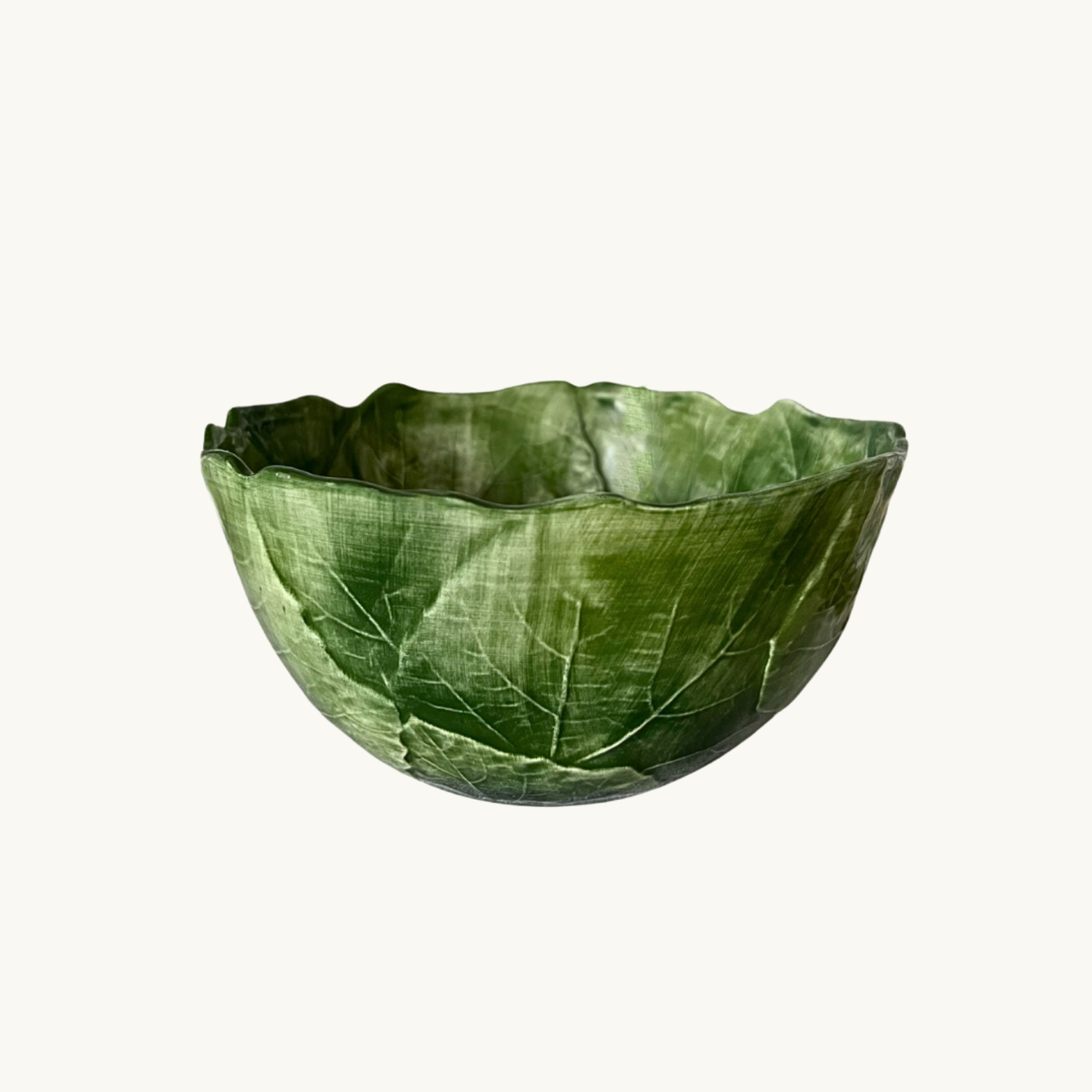 Green Vine Leaf Bowl Small