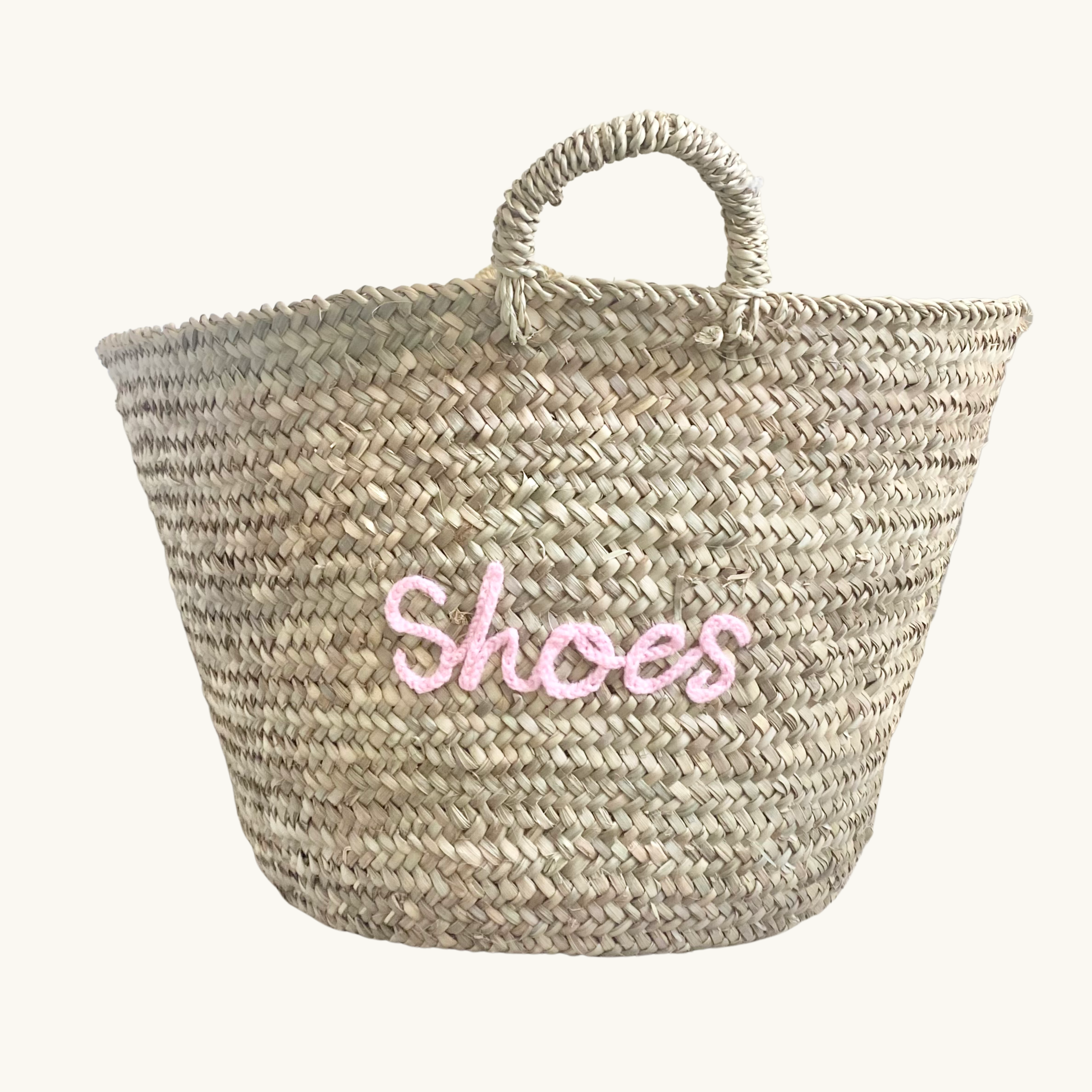 Rustic Round 'Shoes' Basket