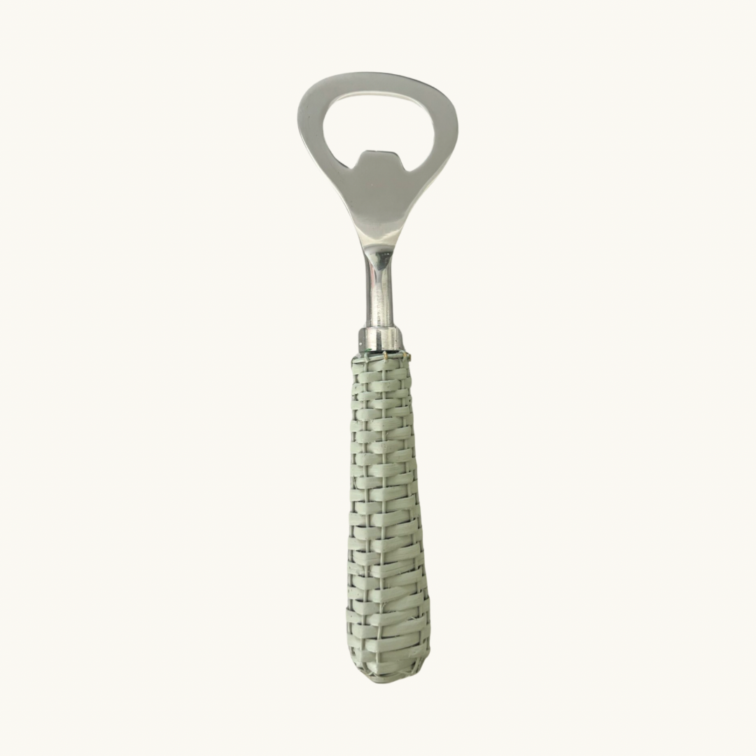 Pale Sage Rattan Bottle Opener