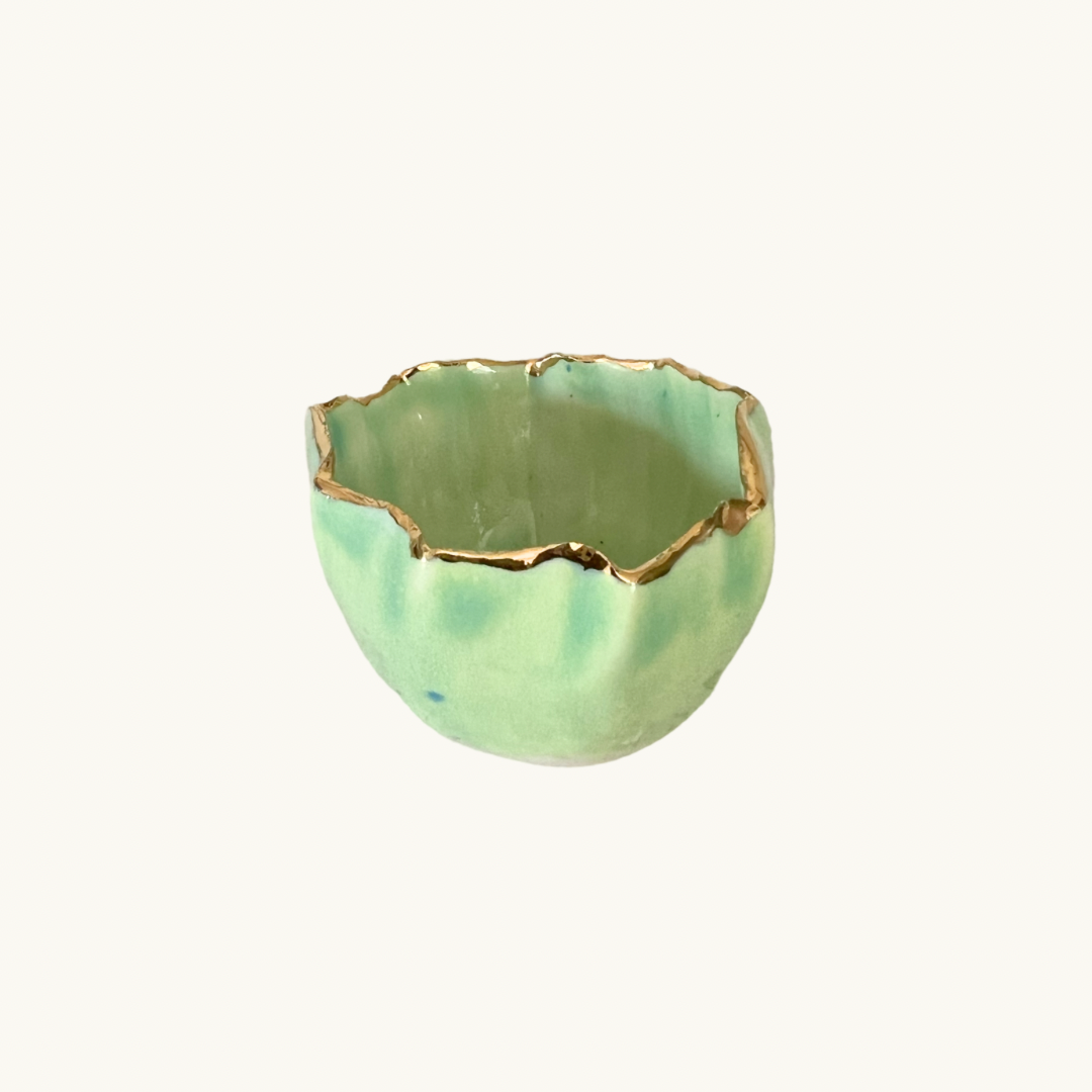 Pea Green Pinch Pots