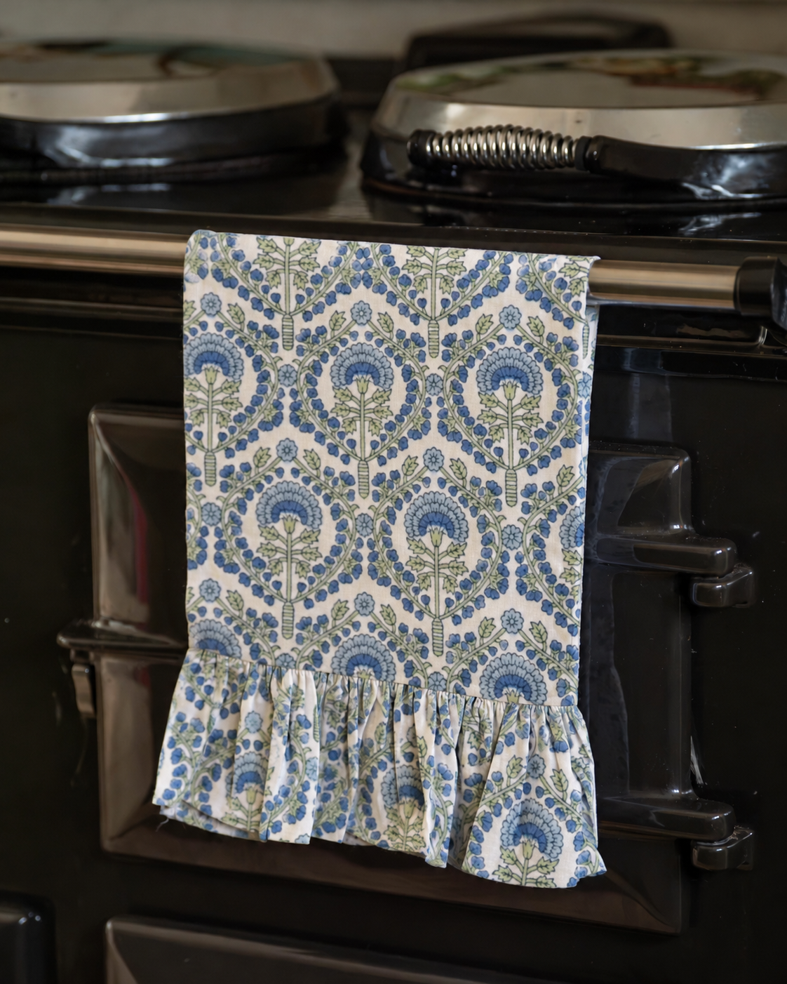 Frilled Blue Freya Kitchen Towel