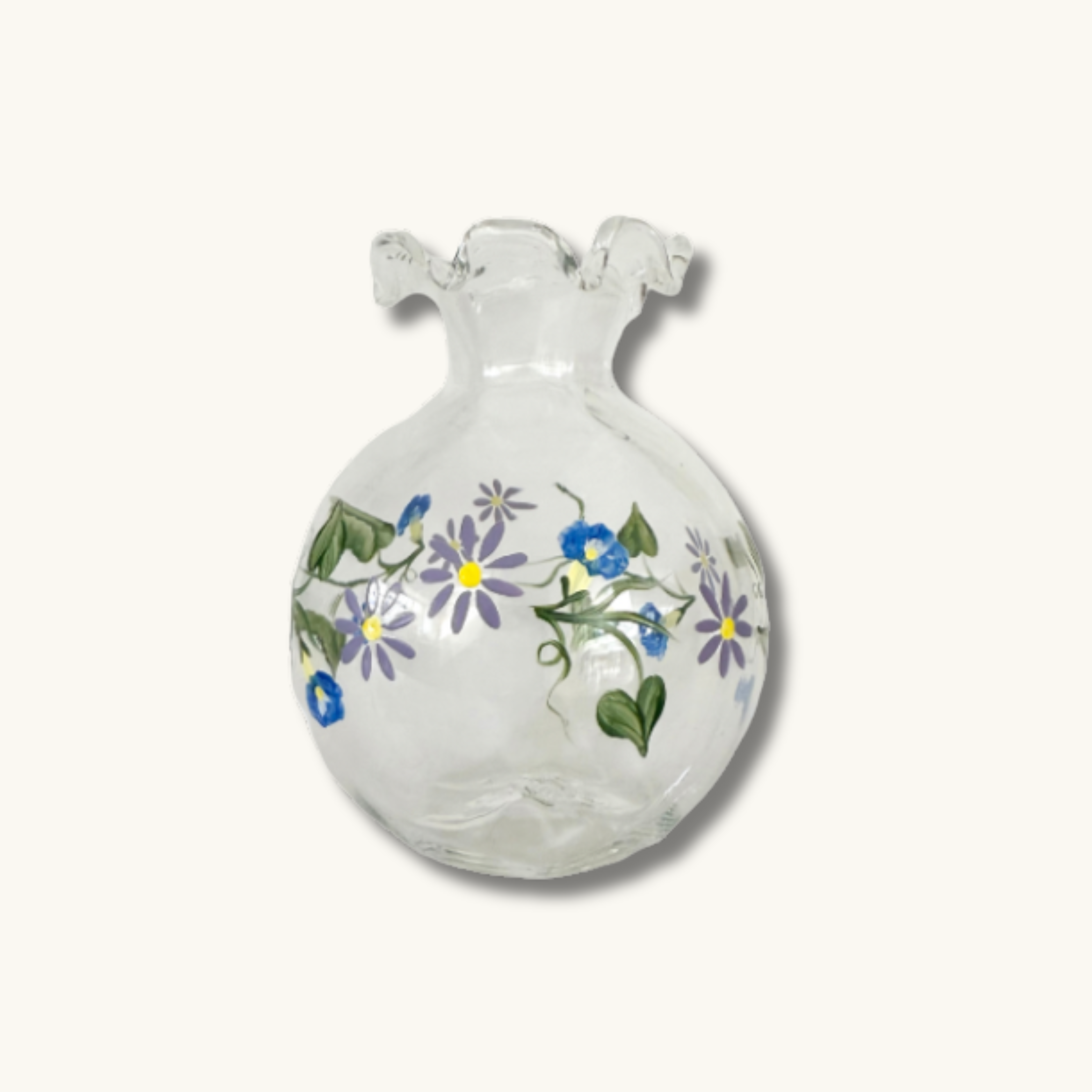 Morning Glory and Aster Ditsy Bud Vase