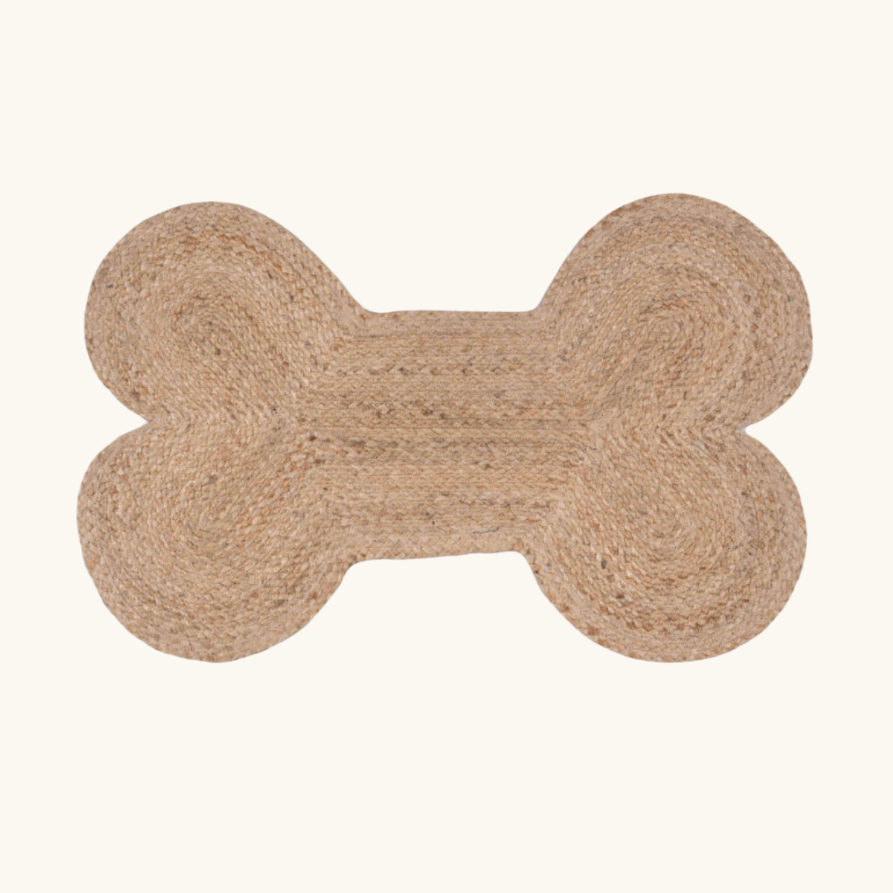 Natural Jute Dog Bone Mat