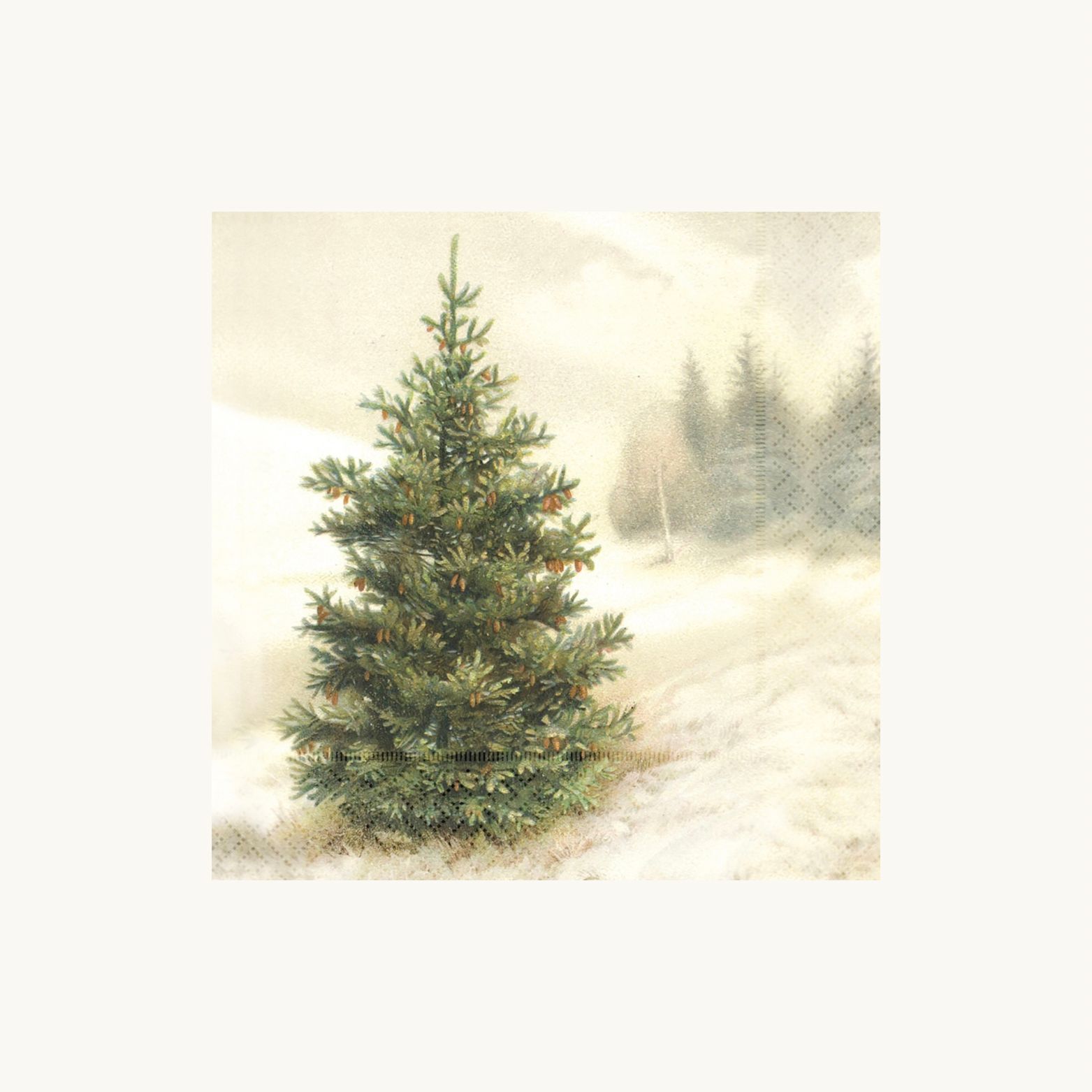 Nordic Christmas Tree Paper Napkins