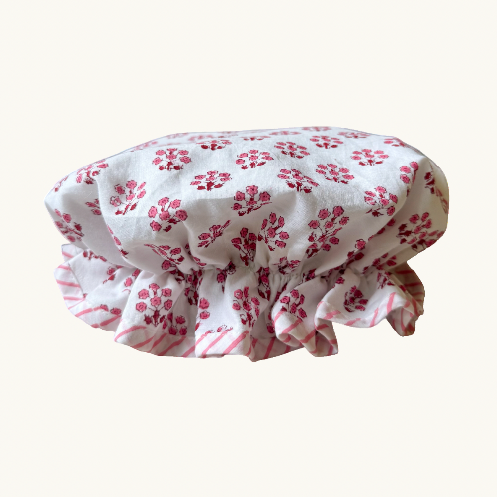 Pink Daphne Shower Cap