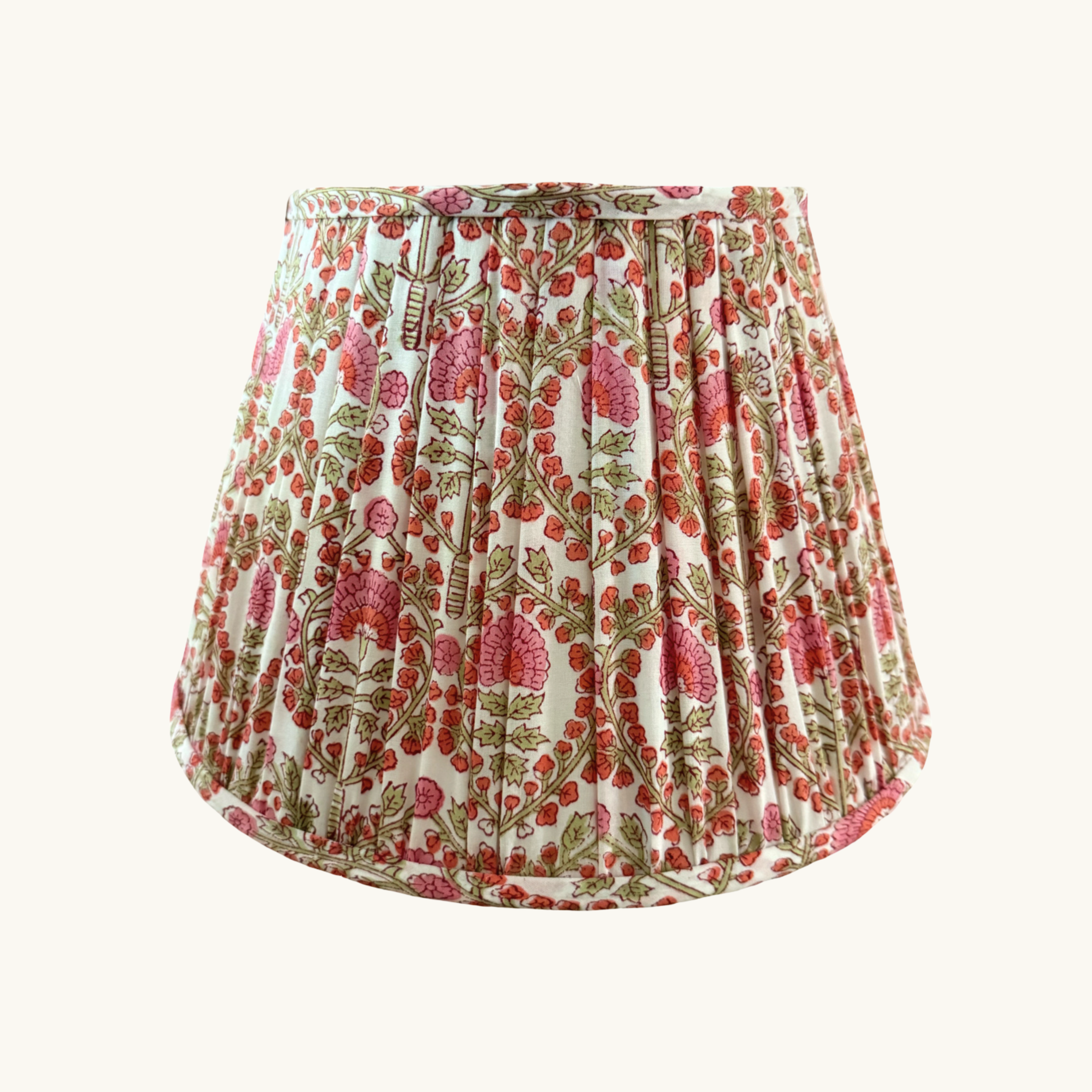 Pink Floral patterned skirt on a white background
