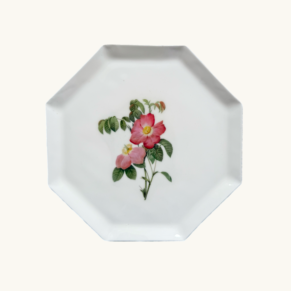 Pink Rose Hexagon Trinket Dish