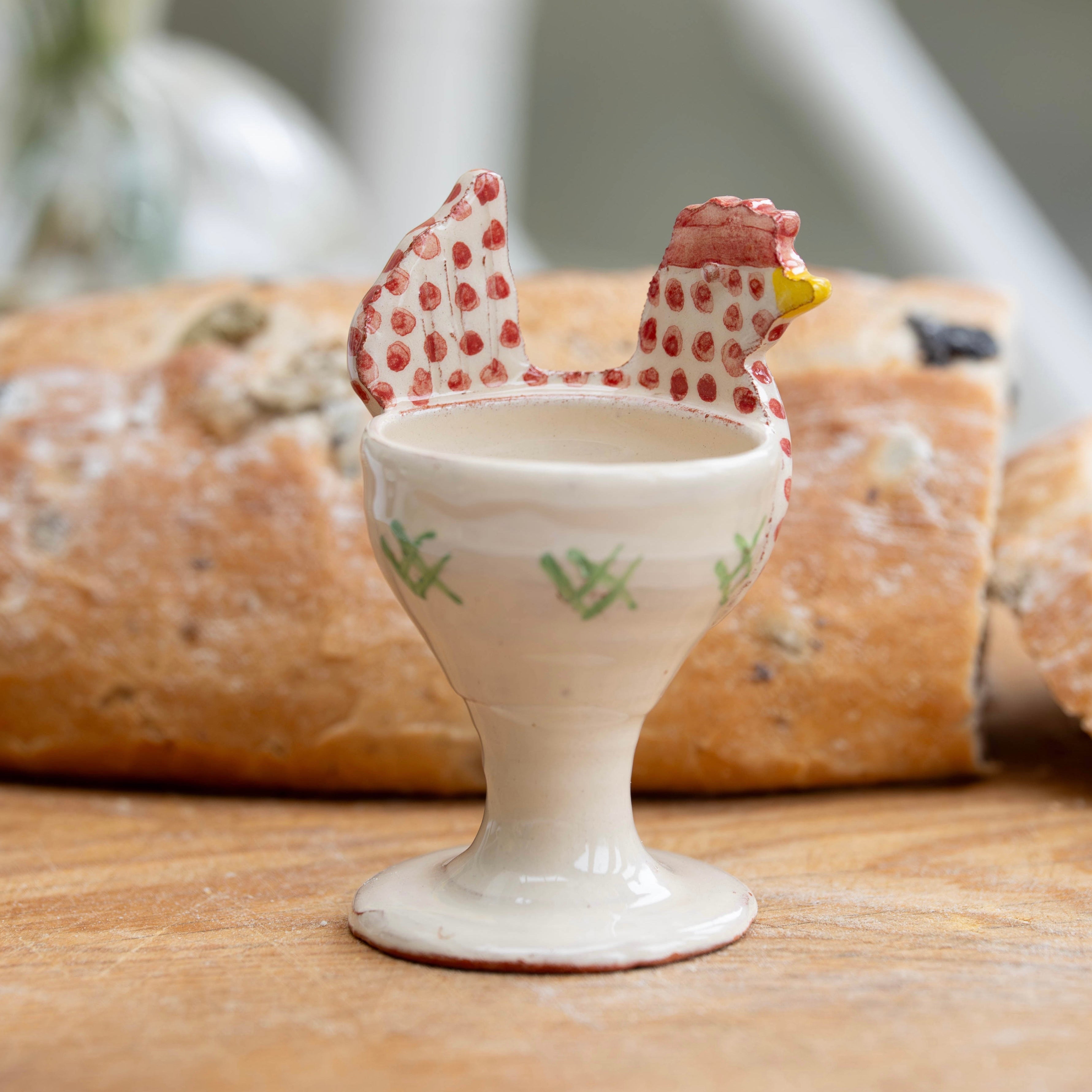 Pink Spotty Hen Egg Cup