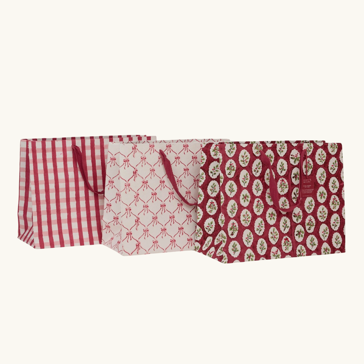 Red Festive Gift Bags (Large)