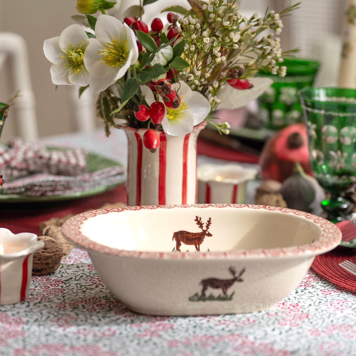 Reindeer Festive Pie Dish