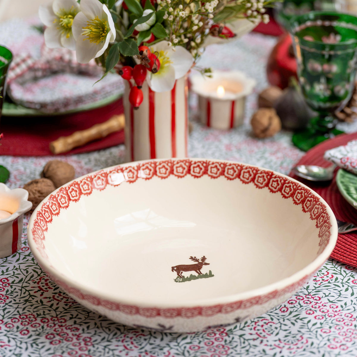 Reindeer Large Serving Dish