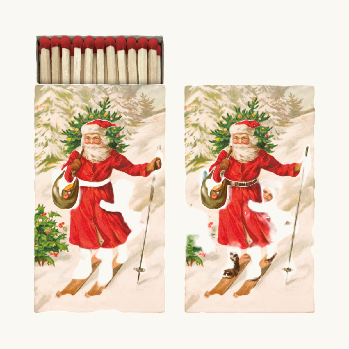 Skiing Santa Matches