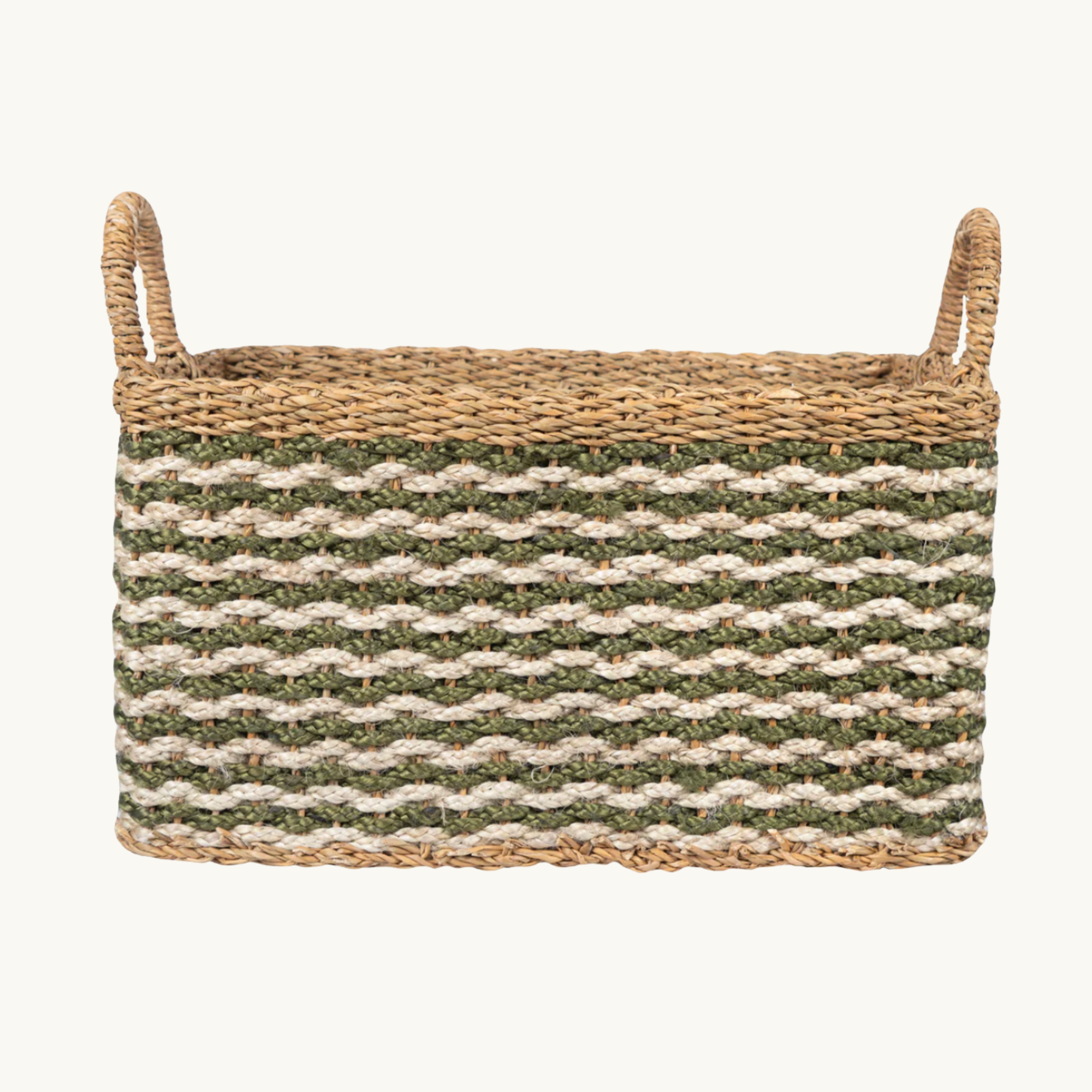 Village Olive Log Basket