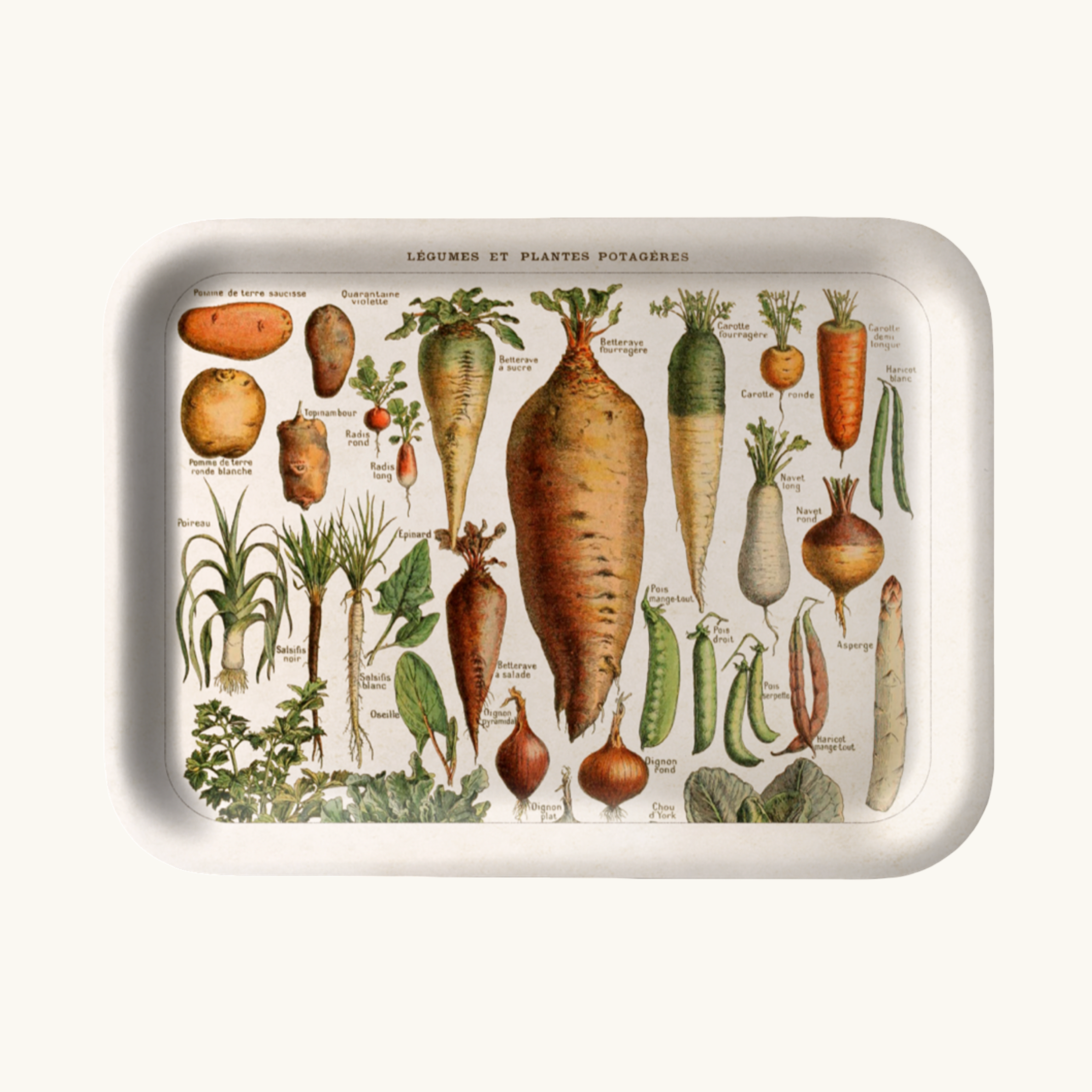Vintage Vegetables Tray
