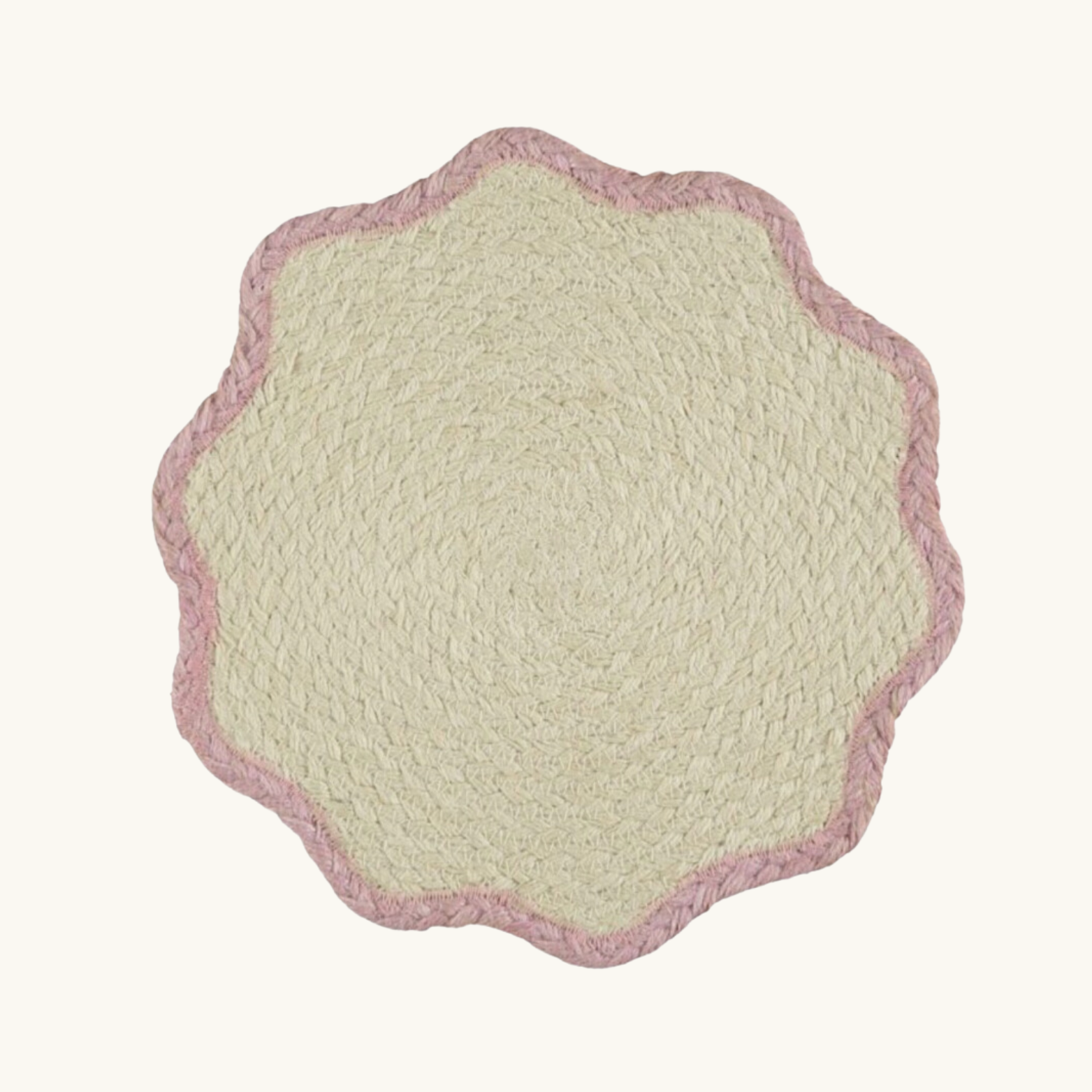 Pink Scalloped Placemat