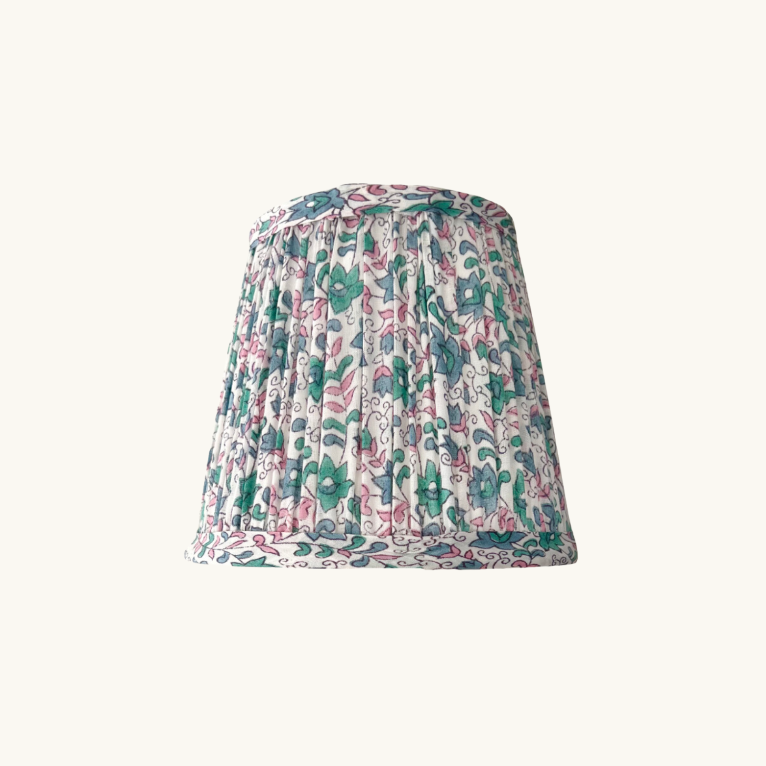 Pink and Blue Ditsy Flower Lampshade