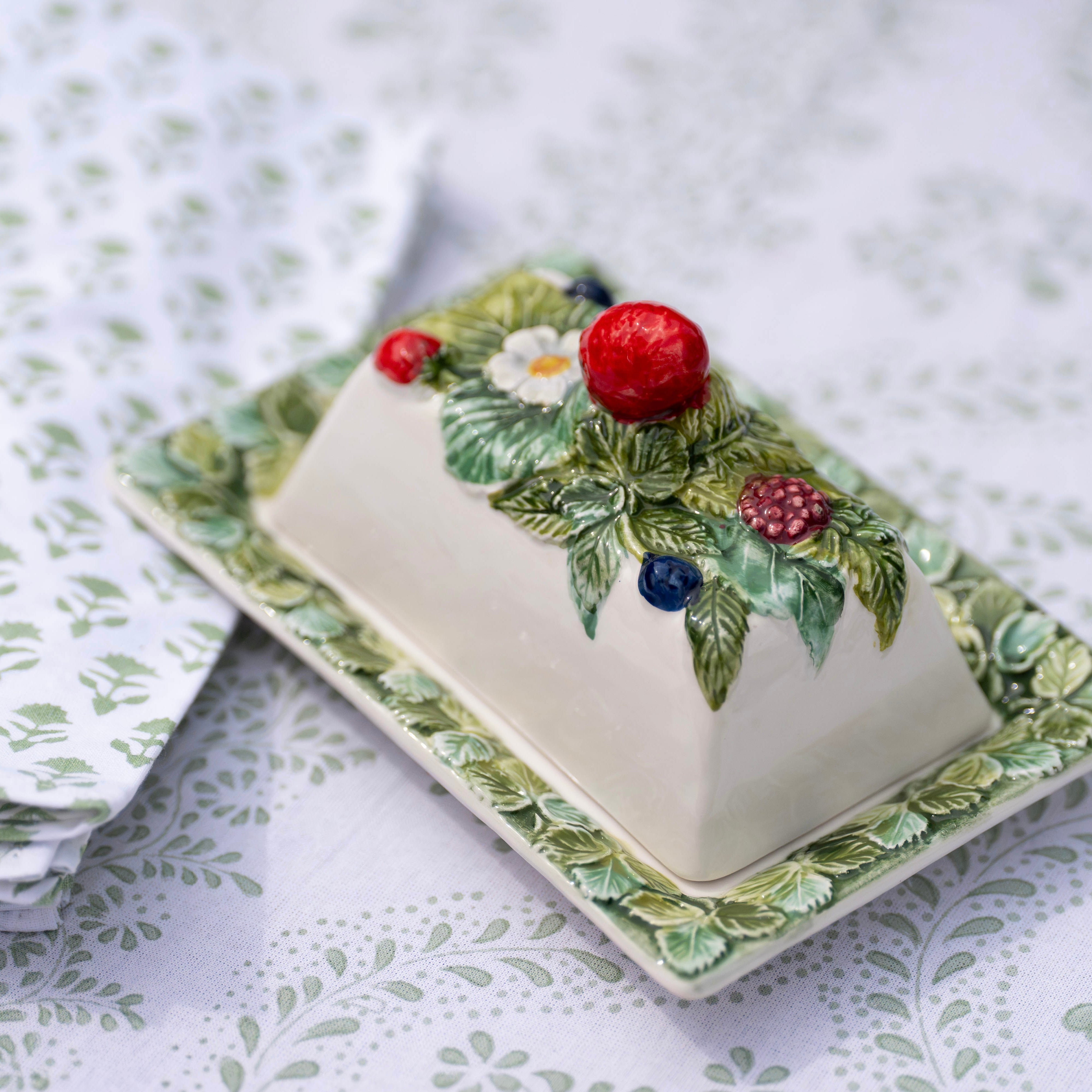 Wild Berries Butter Dish