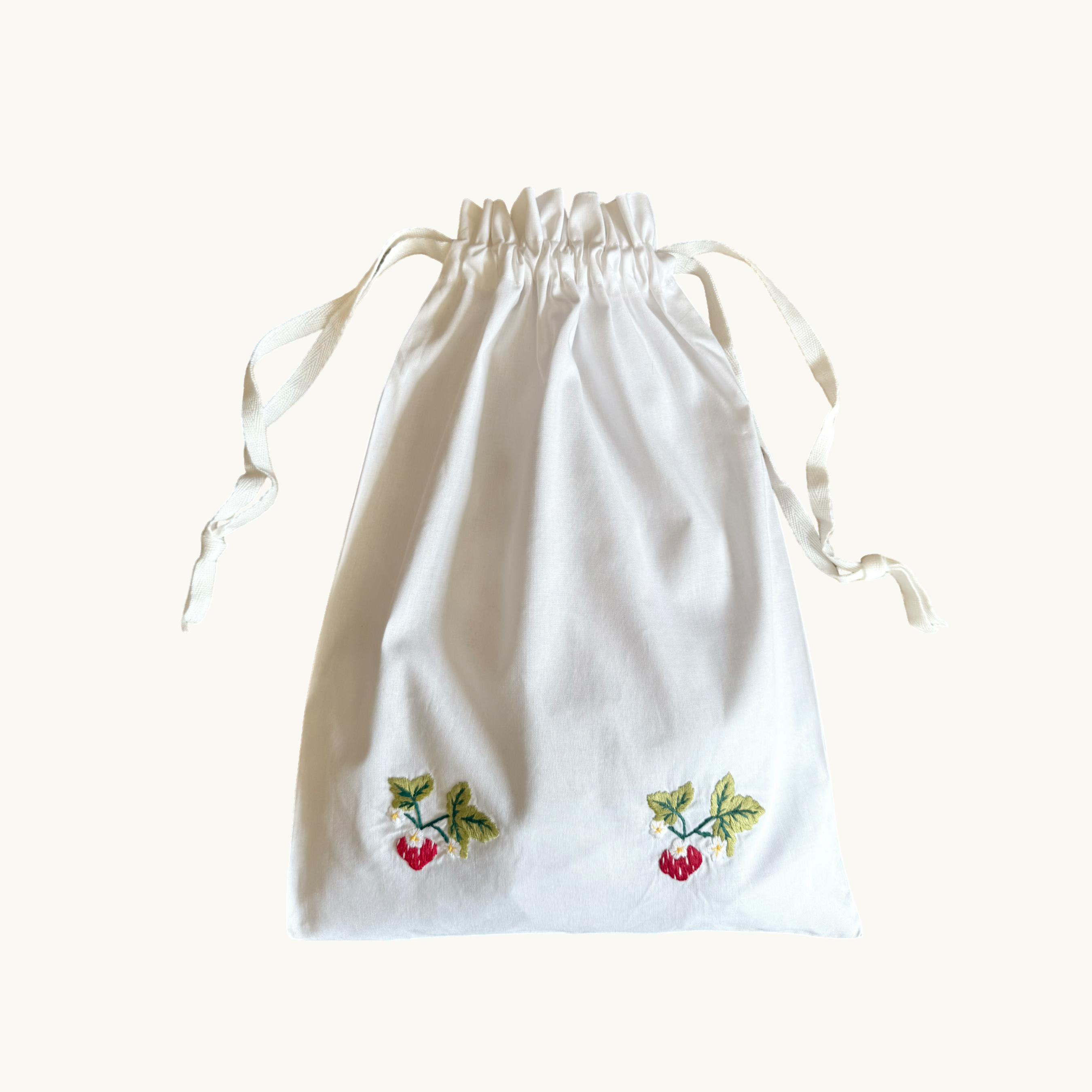 Wild Strawberry Cotton Bag