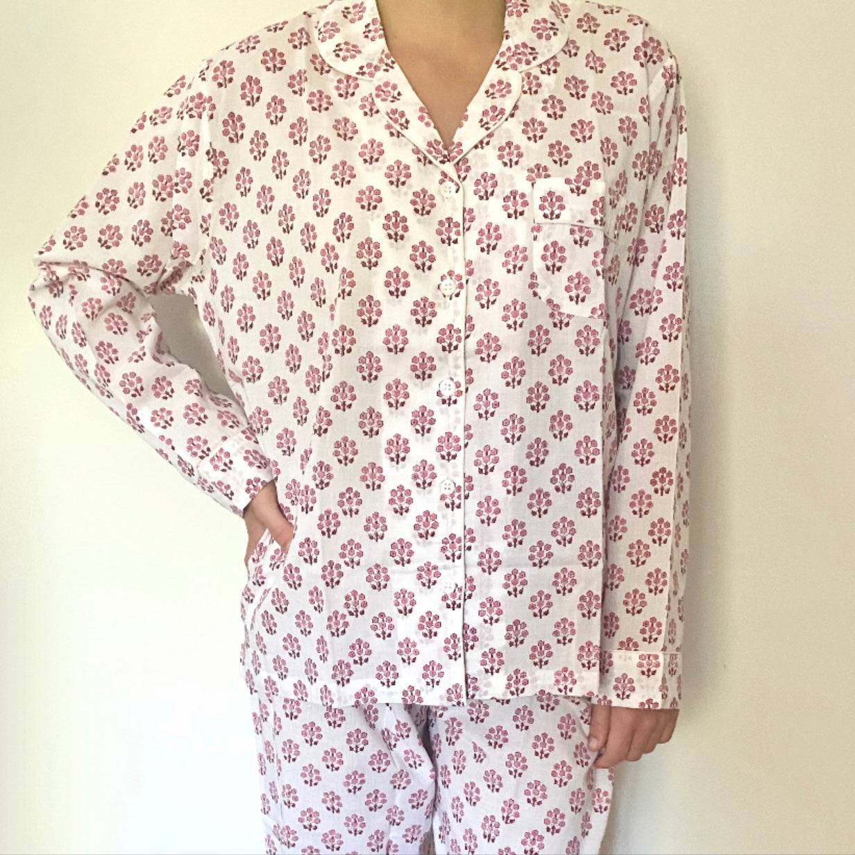 Pink Daphne Long Pyjamas
