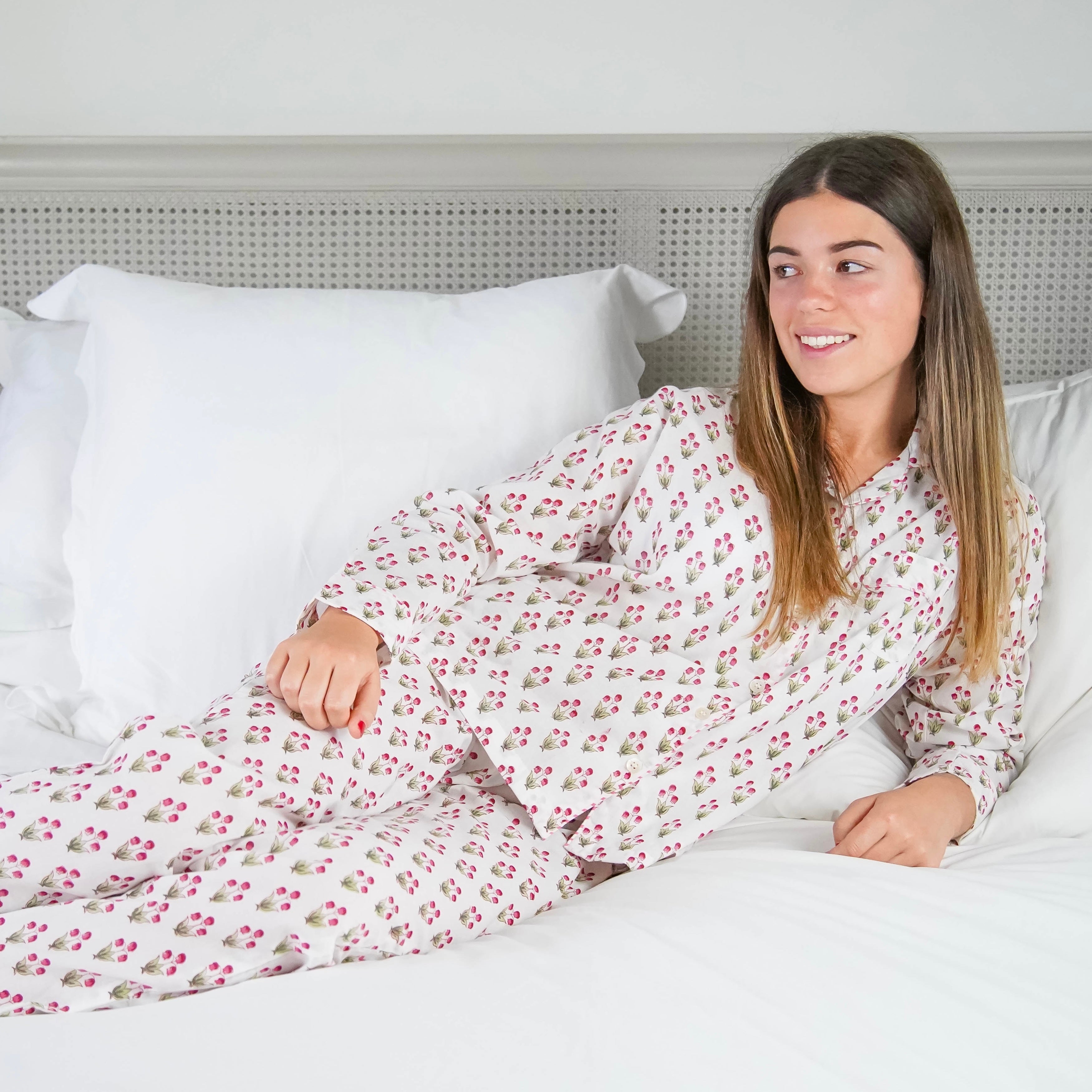 Raspberry Sophia Long Pyjamas